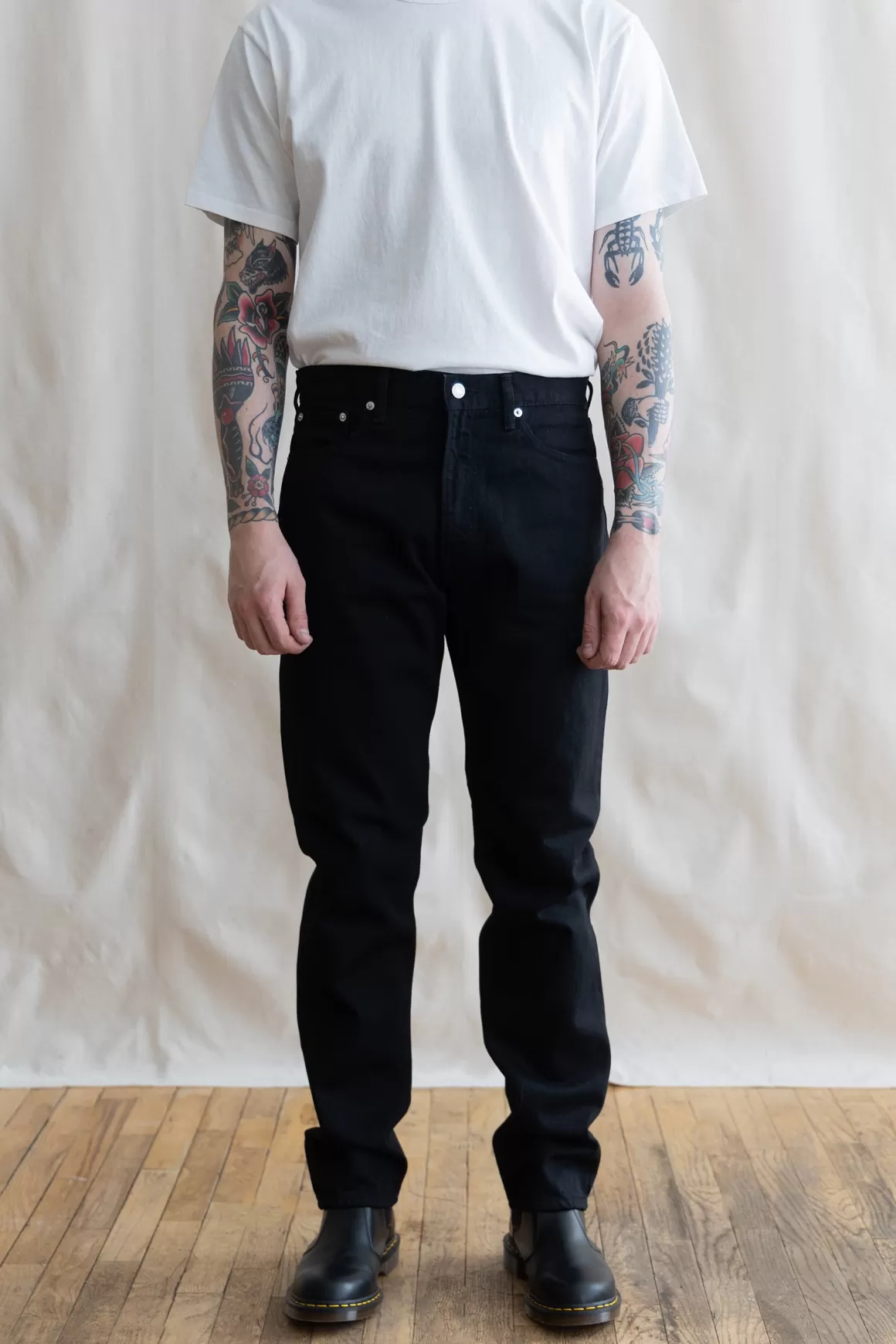 107 Ivy Denim - Black>orSlow Cheap