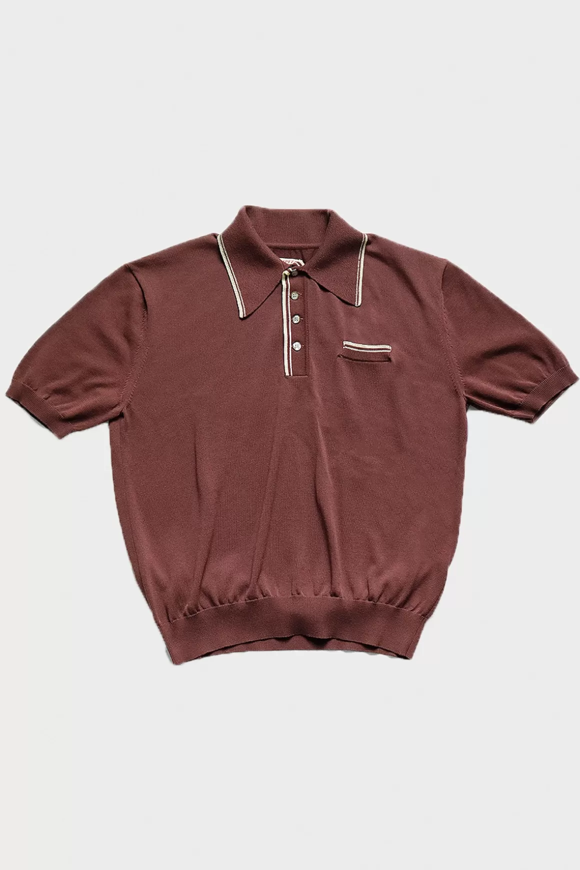 14G Knit Carol Polo - Engine Red>Kapital Best