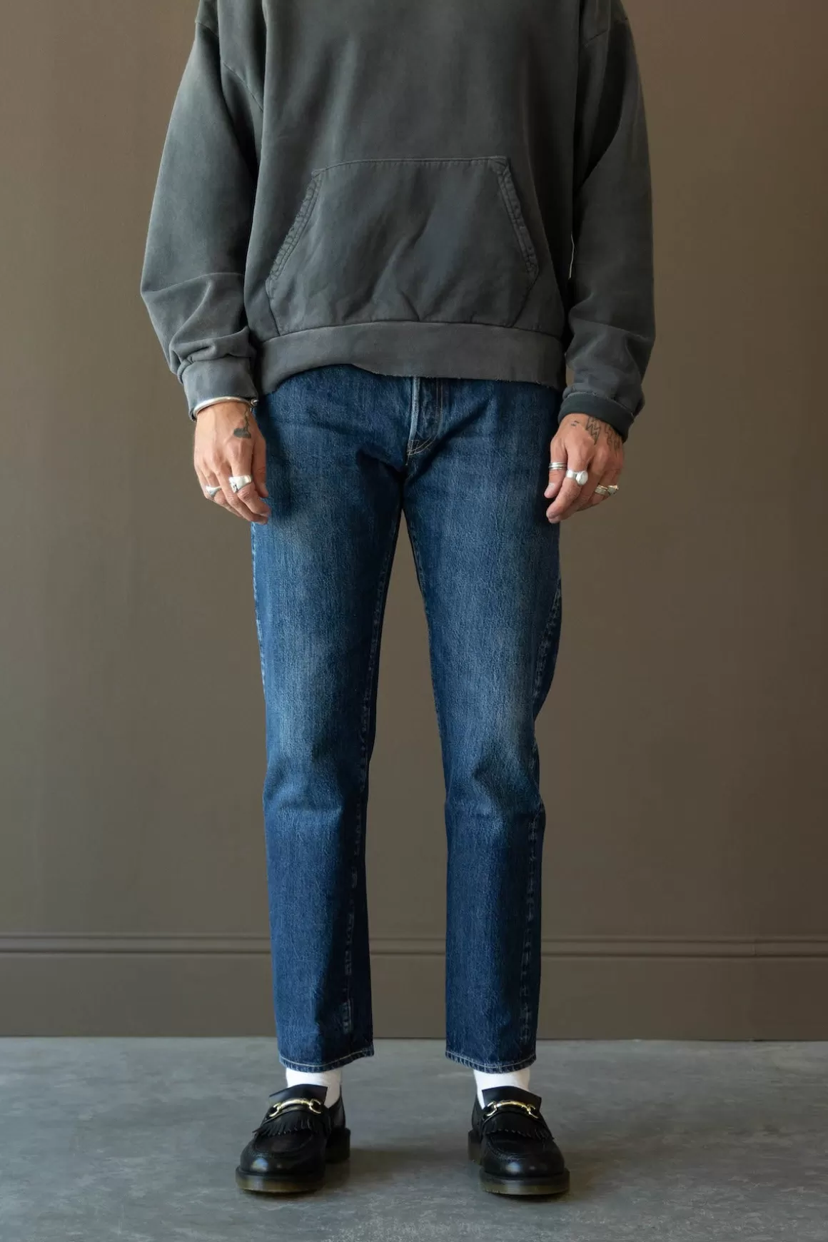 1966 Selvedge Slim - Premium Dark Worn>RE/DONE Cheap