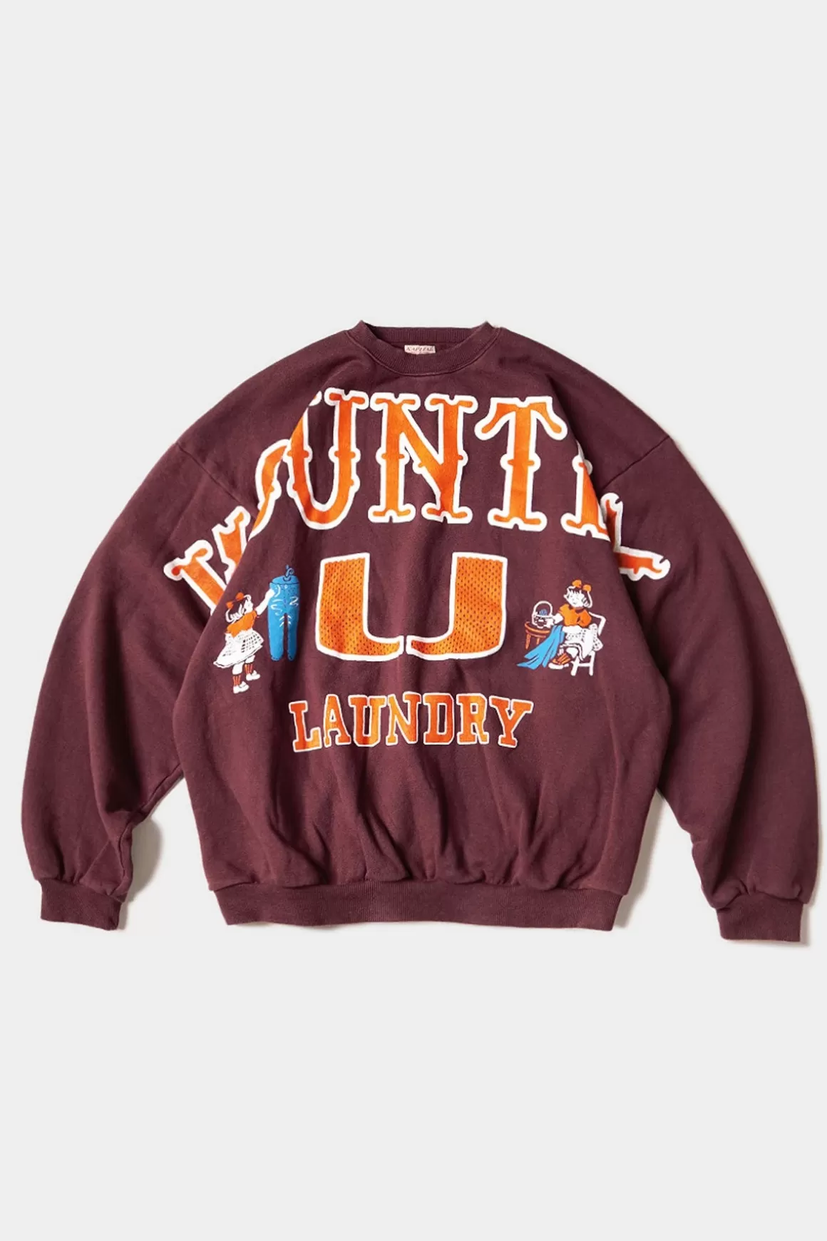 30/-Swt Knit Big Swt (Big Kountry) - Burgundy>Kapital Fashion