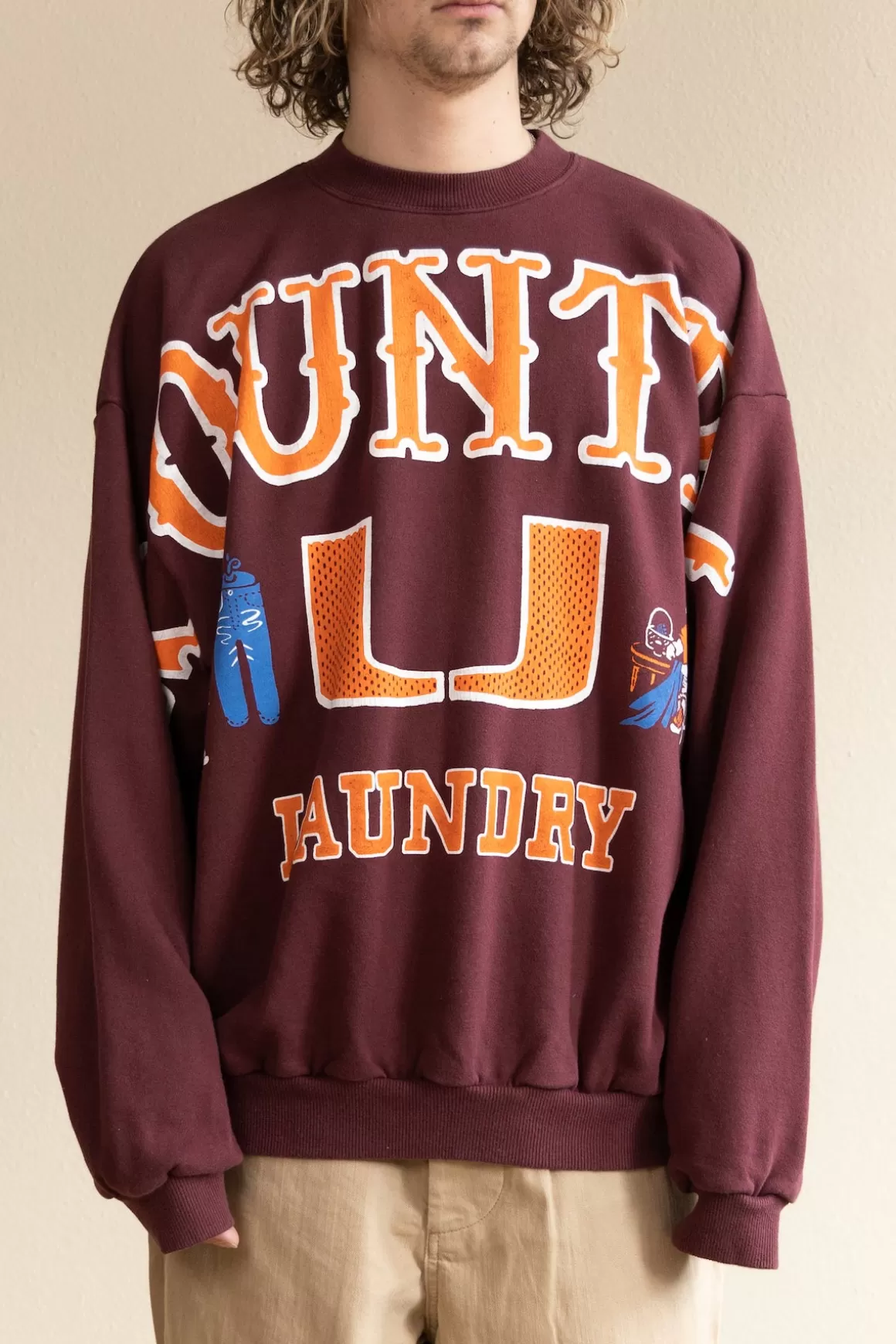 30/-Swt Knit Big Swt (Big Kountry) - Burgundy>Kapital Fashion