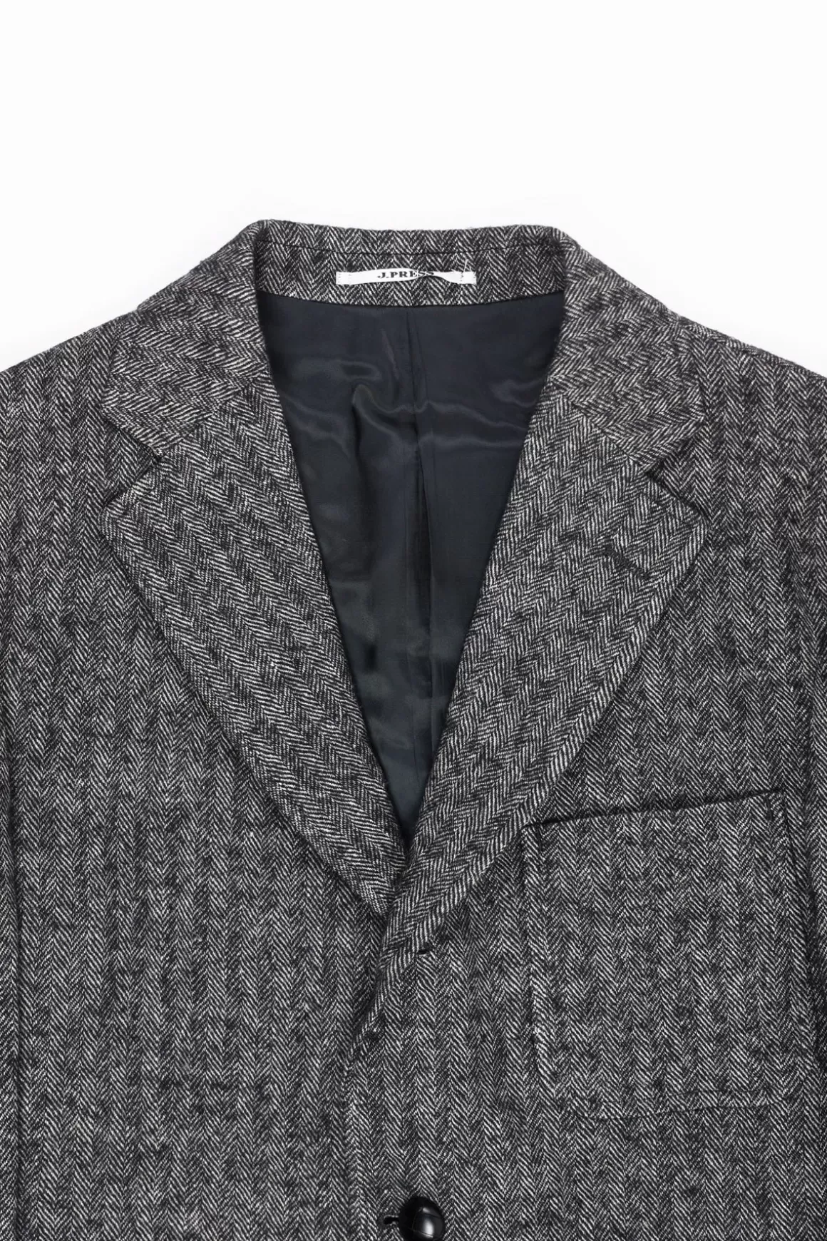 3B Authentic Blazer - Gray Herringbone Tweed>J. Press Cheap