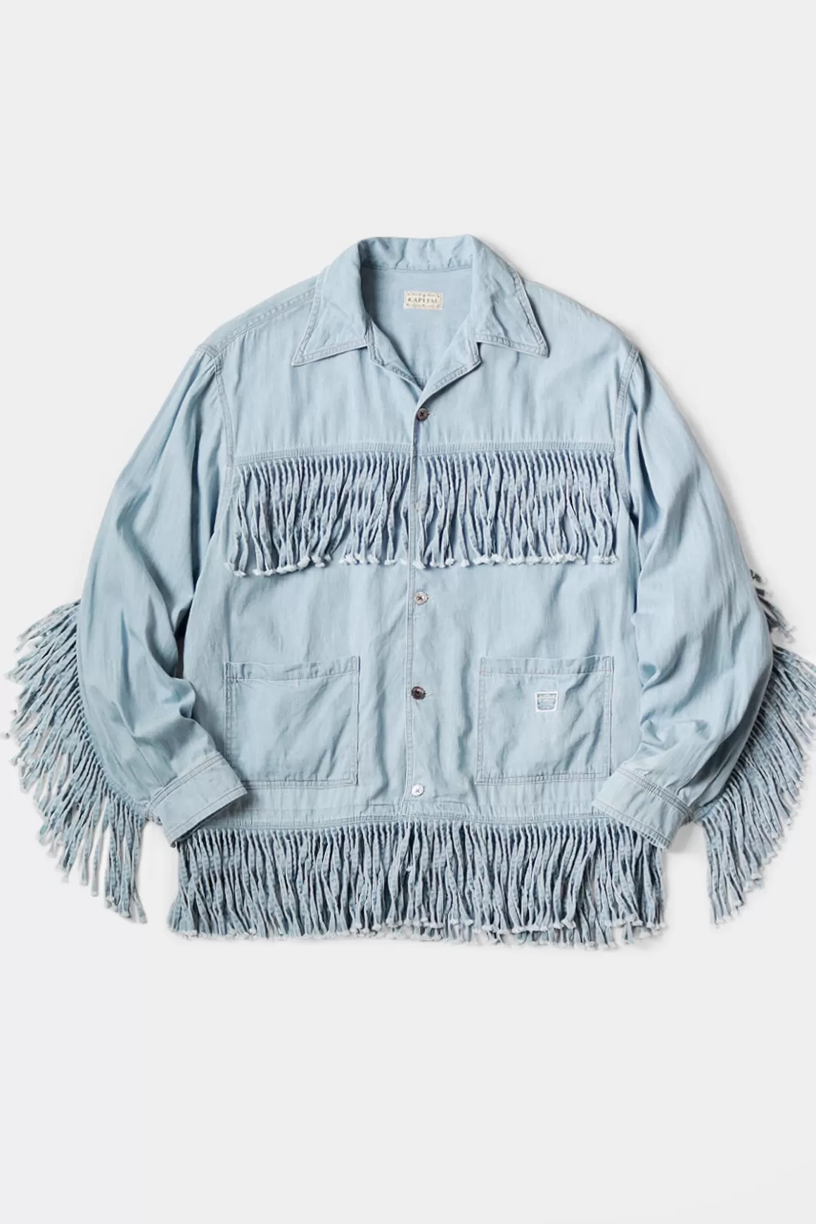 5.5Oz Denim Fringe Board Shirt>Kapital Outlet