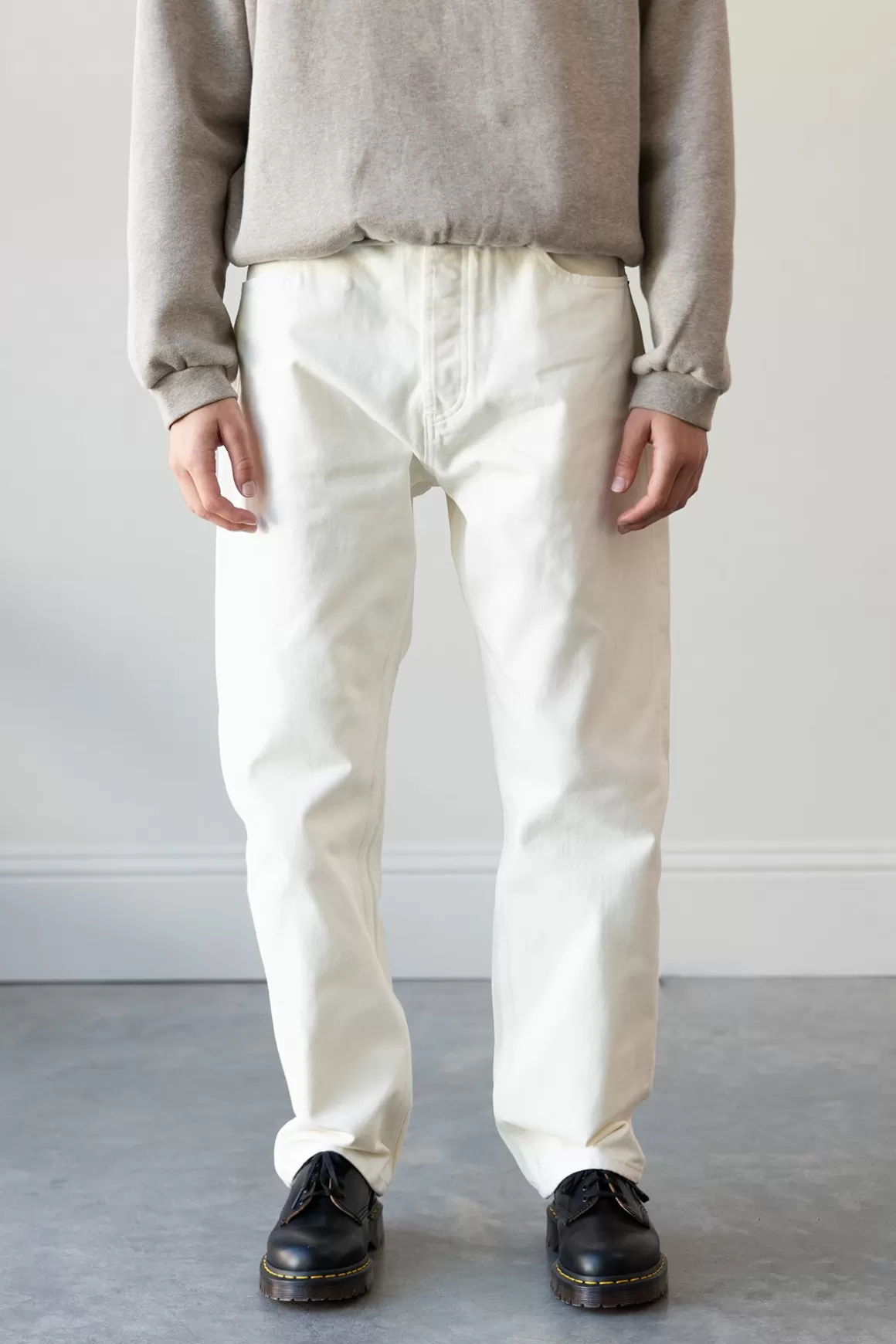 5 Pocket Jean - Cloud Dancer>Fear of God Essentials Discount