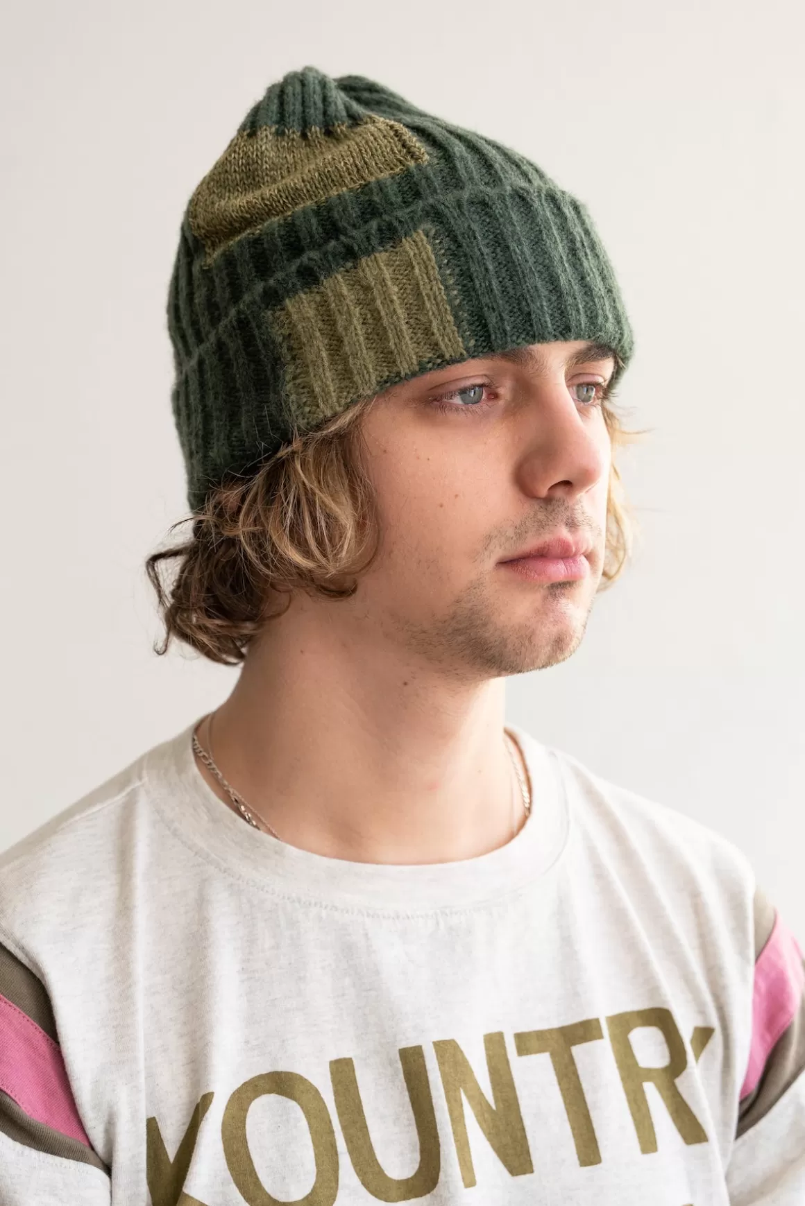 5G Wool Tugihagi Knit Cap - Khaki>Kapital Sale