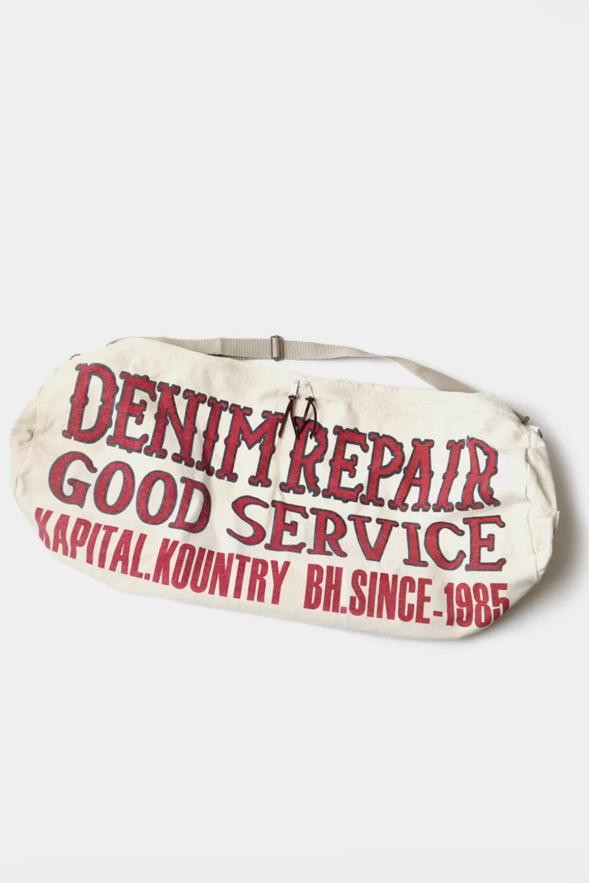 #8 Canvas Denim Repair Service Boston Bag - Ecru>Kapital Best