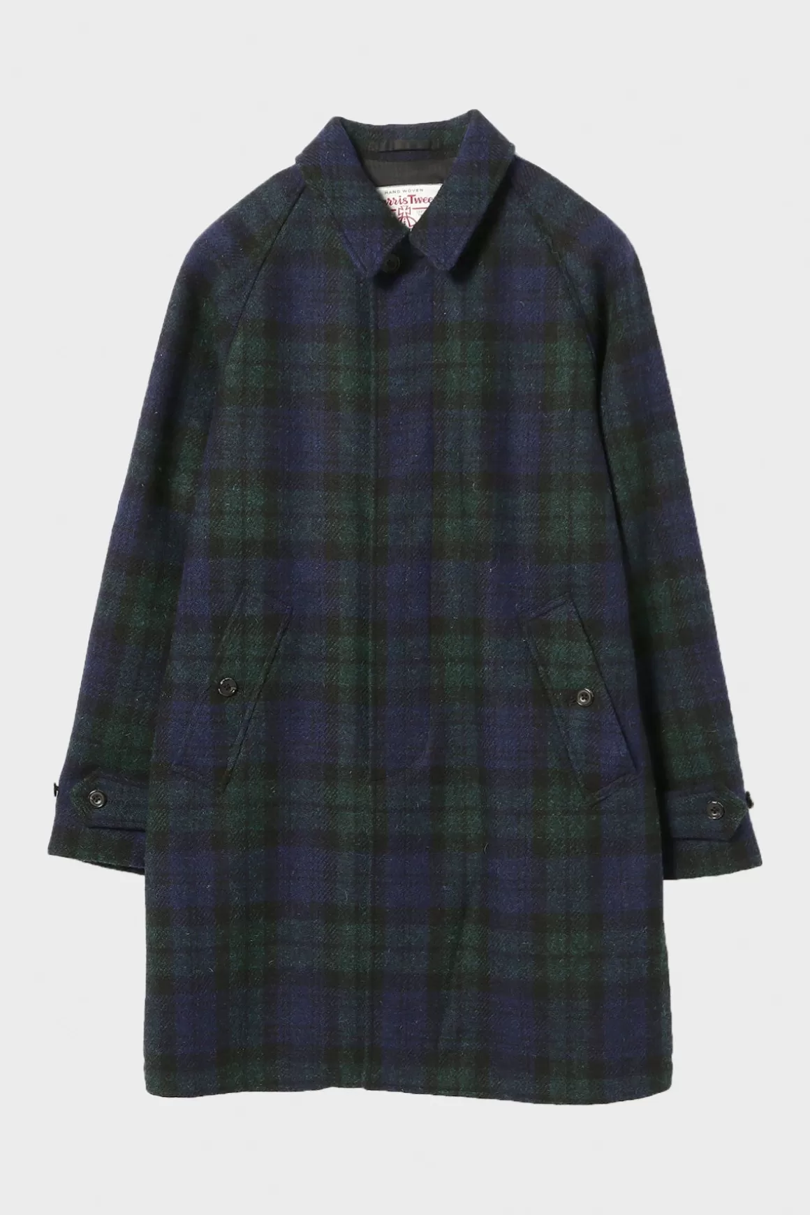 Bal Collar Coat Harris Tweed - Blackwatch>Beams Plus Discount