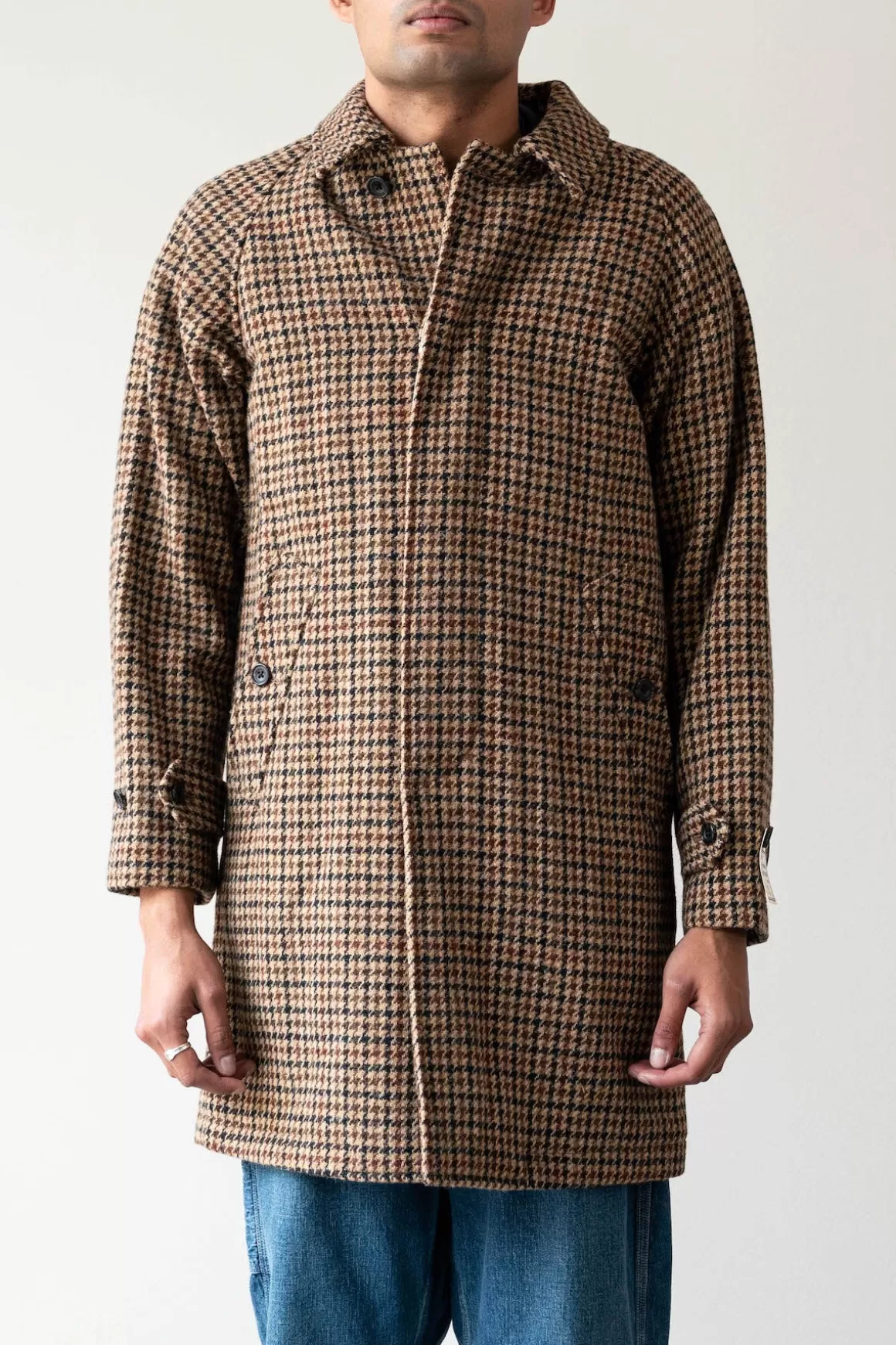 Bal Collar Coat Harris Tweed - Gun Club>Beams Plus Cheap