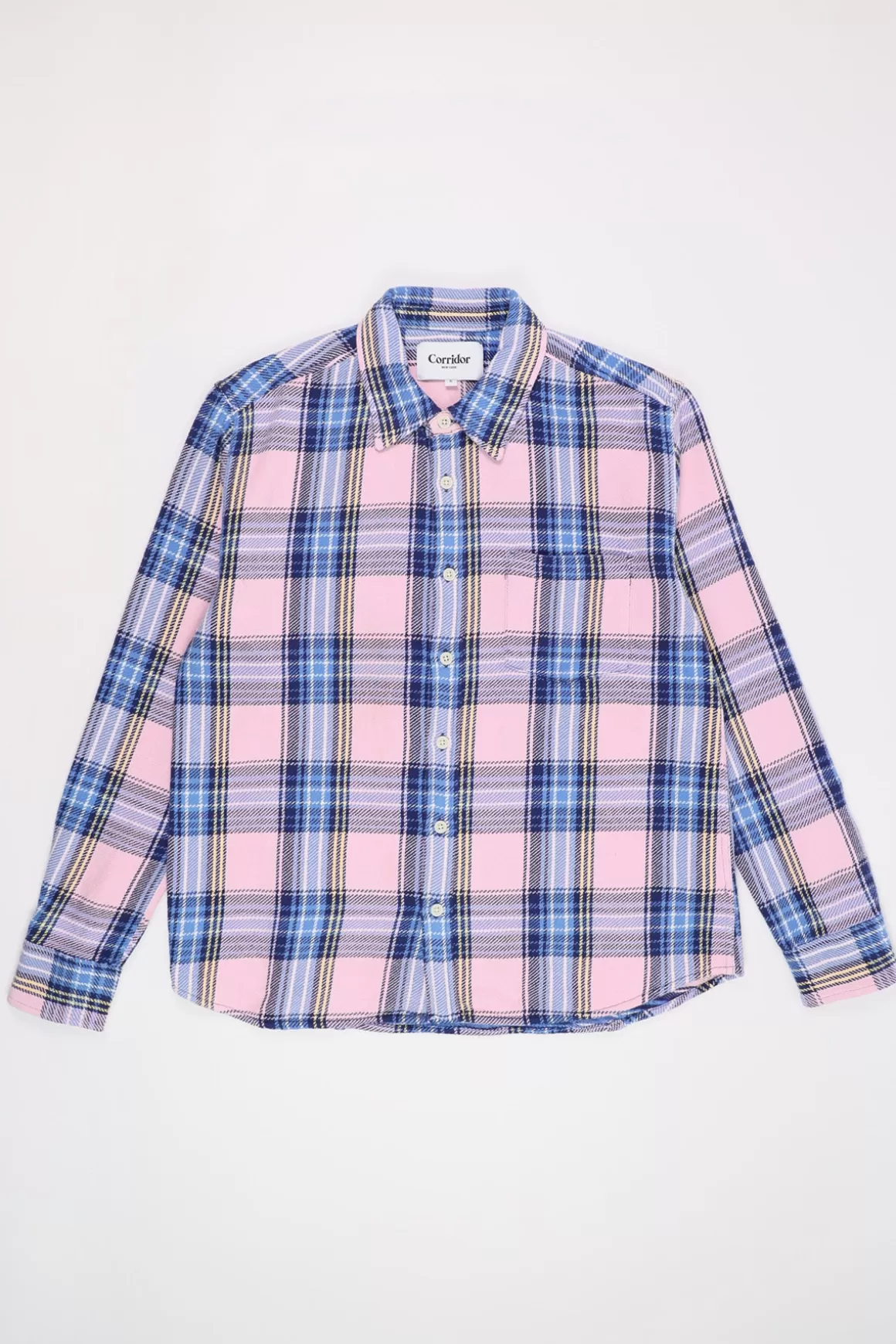 Blanket Plaid Longsleeve - Pink>Corridor New