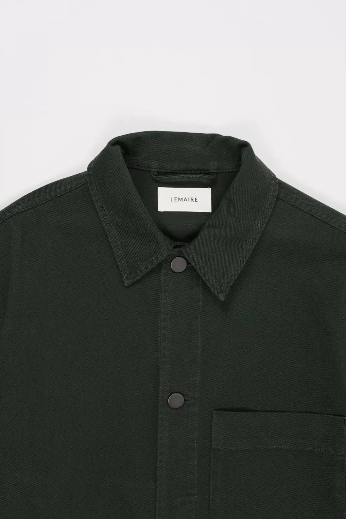 Boxy Trucker Jacket - Green>Lemaire Shop