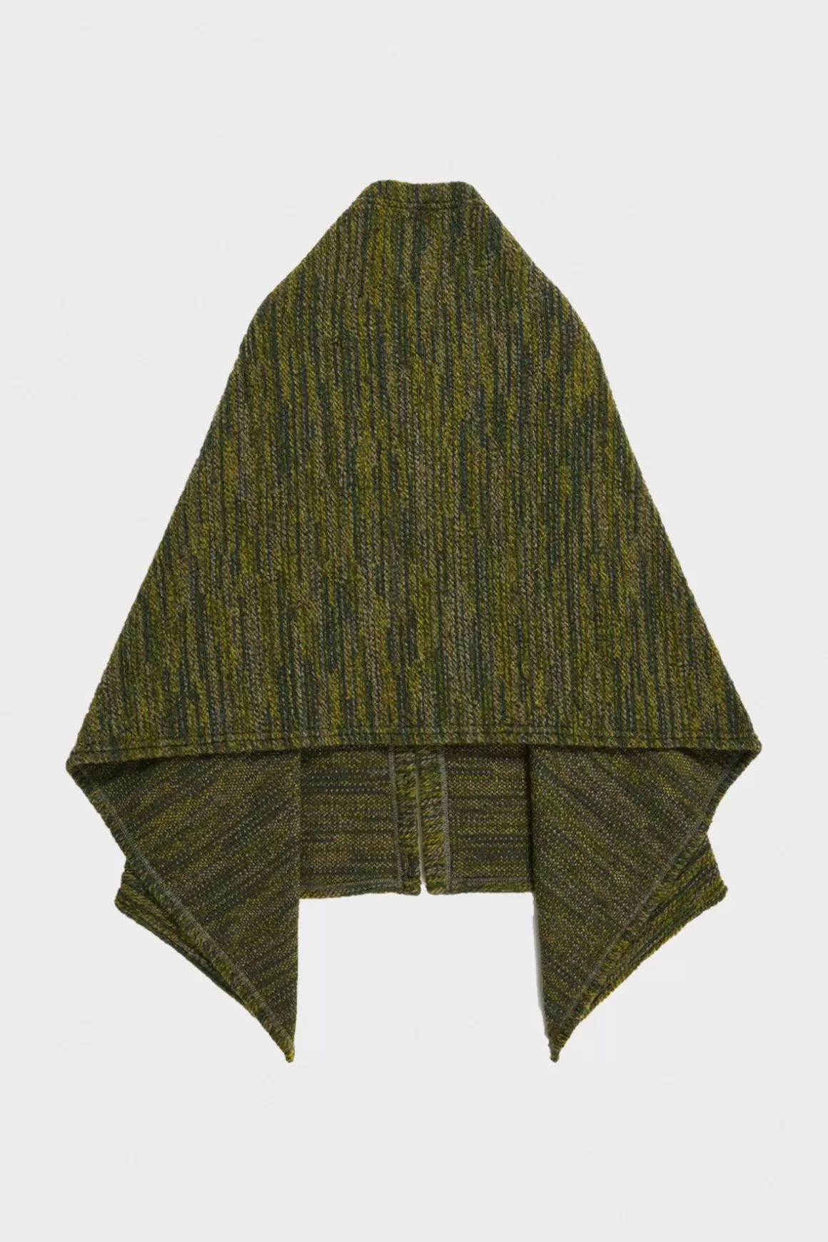 Button Shawl - Green Poly Wool Melange Knit>Engineered Garments Best