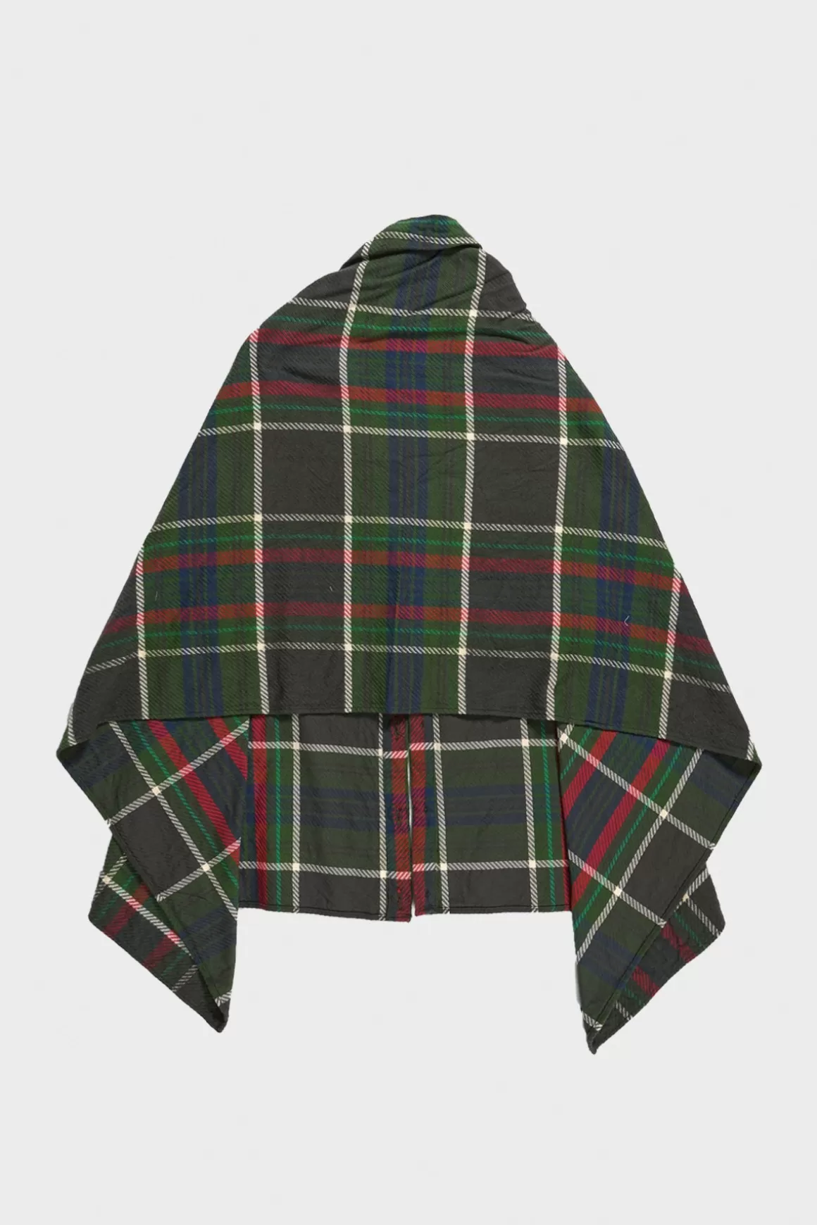 Button Shawl - Olive Cotton Heavy Twill Plaid>Engineered Garments Discount