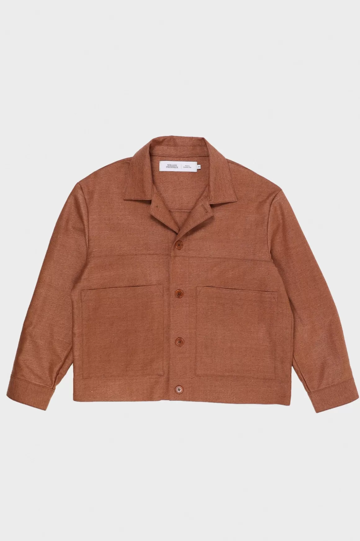 Cafe Jacket - Rust Silk Matka>William Frederick Flash Sale