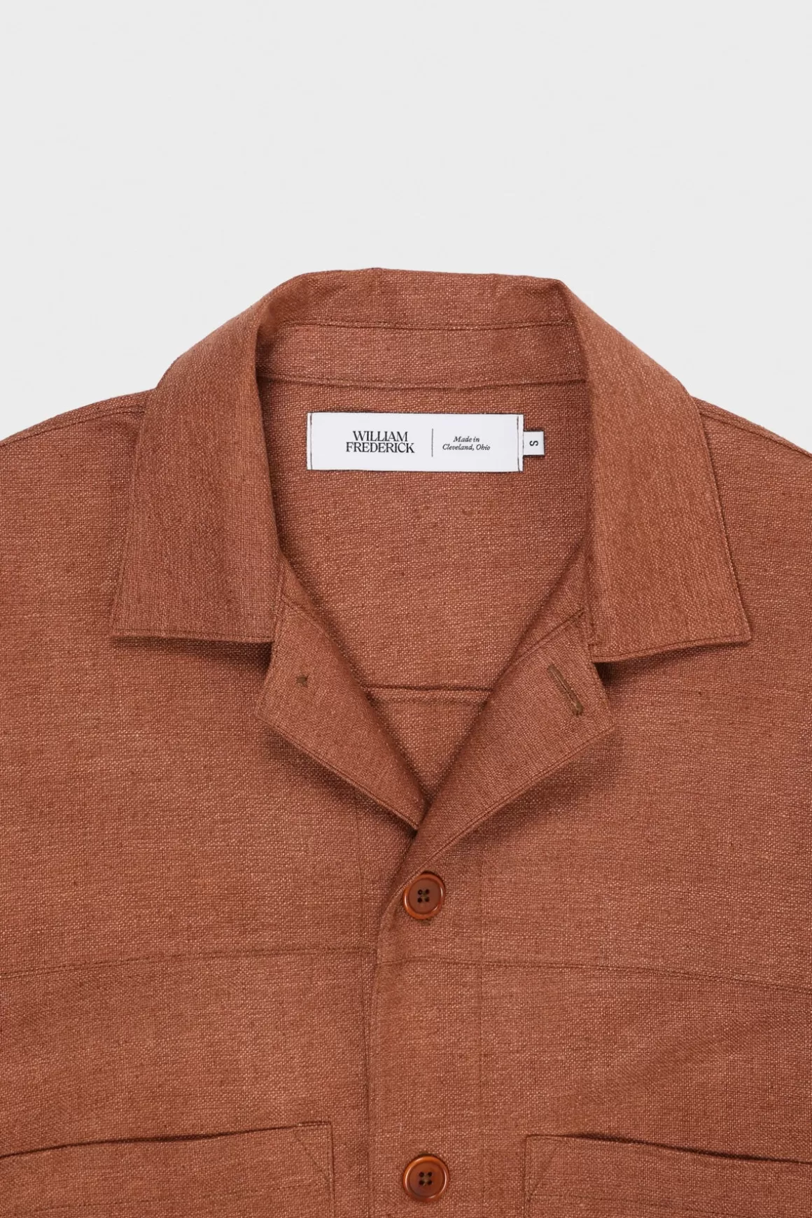 Cafe Jacket - Rust Silk Matka>William Frederick Flash Sale