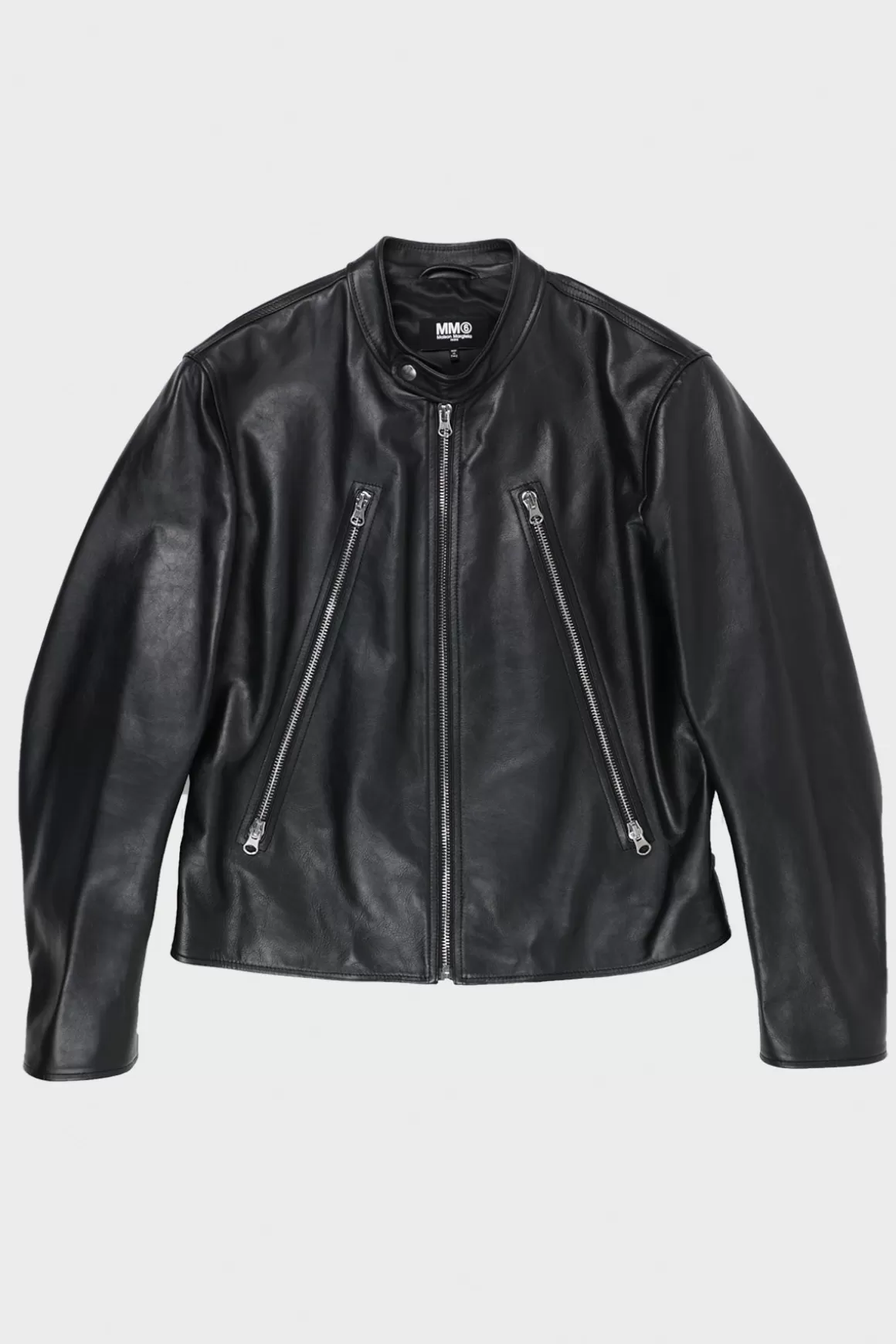 Cafe Racer Zip Jacket - Black>MM6 Maison Margiela Best Sale