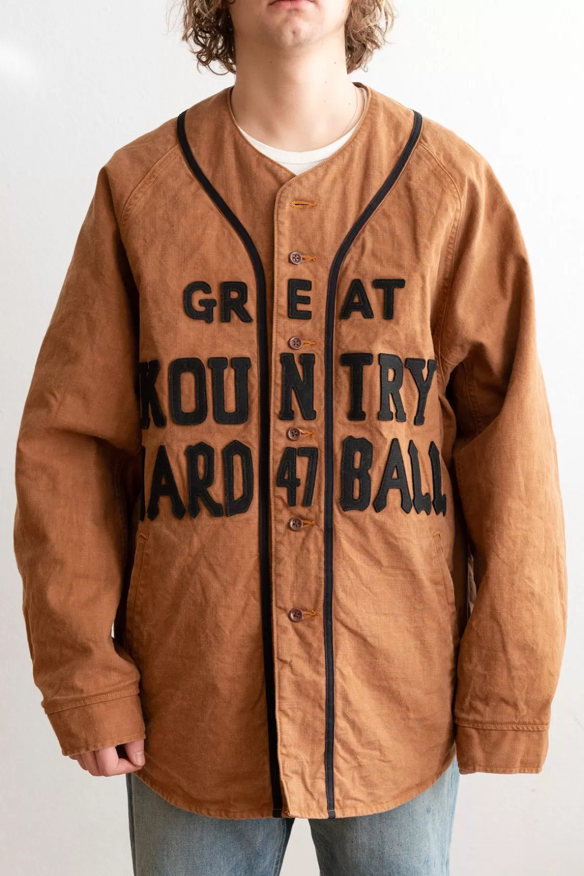 Canvas X Lining Great Kountry Night Game Baseball Shirt>Kapital Discount