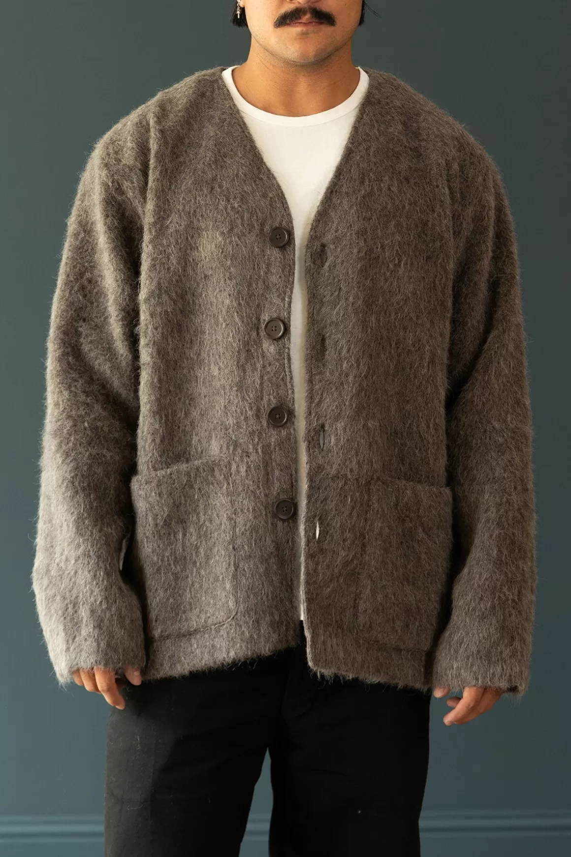 Cardigan - Mole Grey Mohair>Our Legacy Online