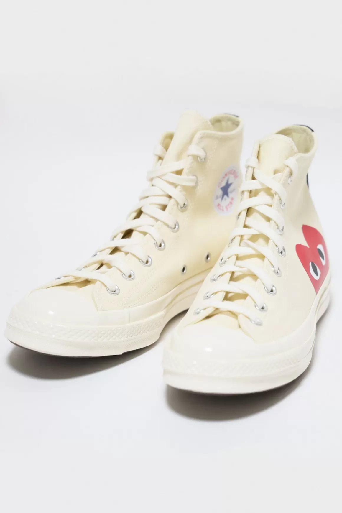 Cdg Play X Converse Chuck Taylor Hi - Beige>Comme des Garçons PLAY Flash Sale