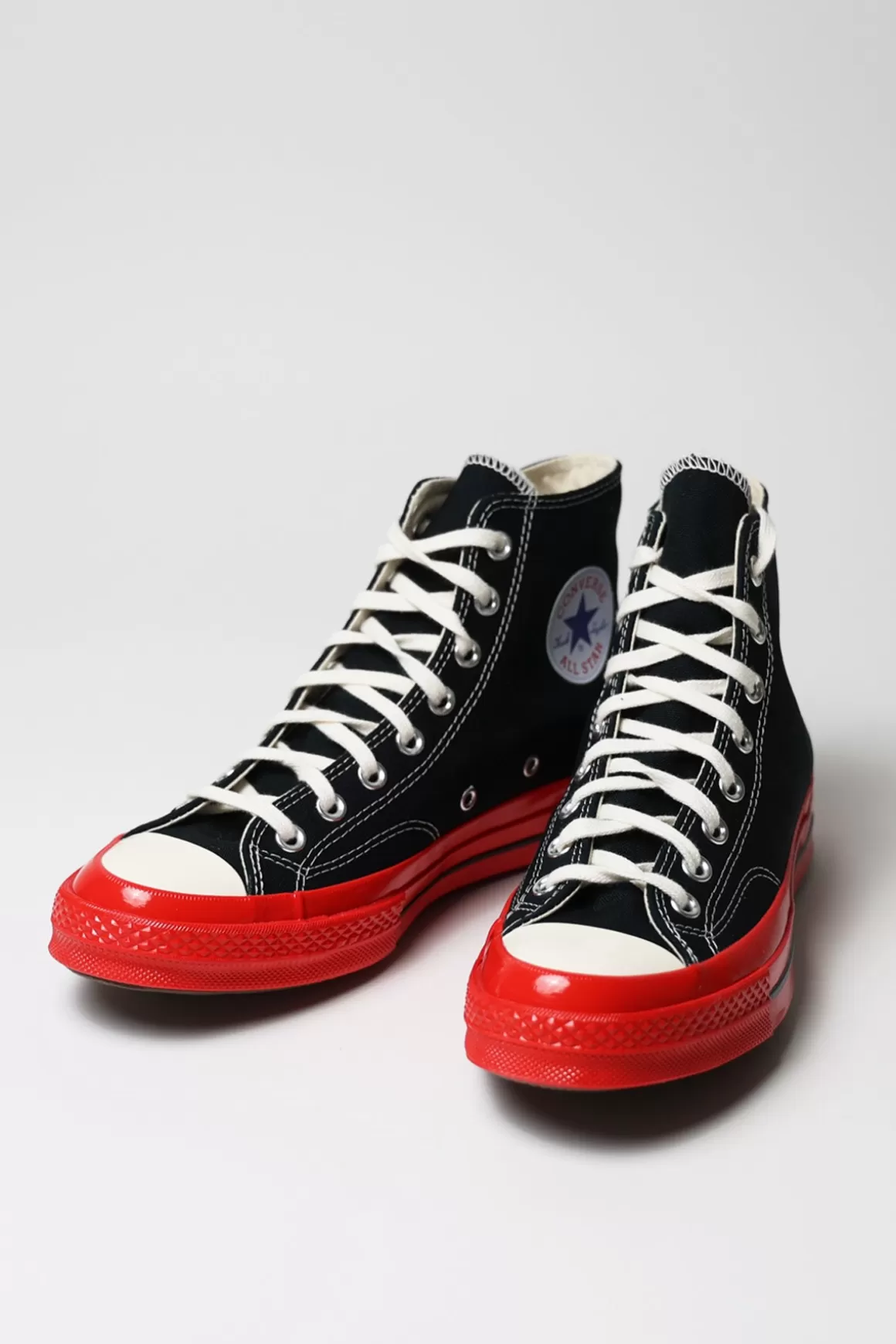 Cdg Play X Converse Red Sole Hi - Black>Comme des Garçons PLAY New