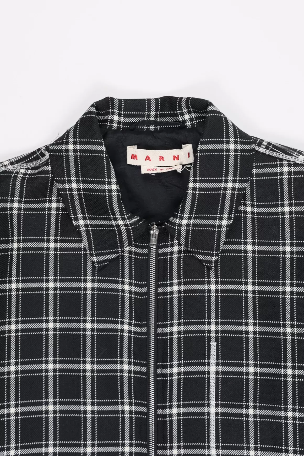 Checked Wool Jacket - Black>Marni Hot