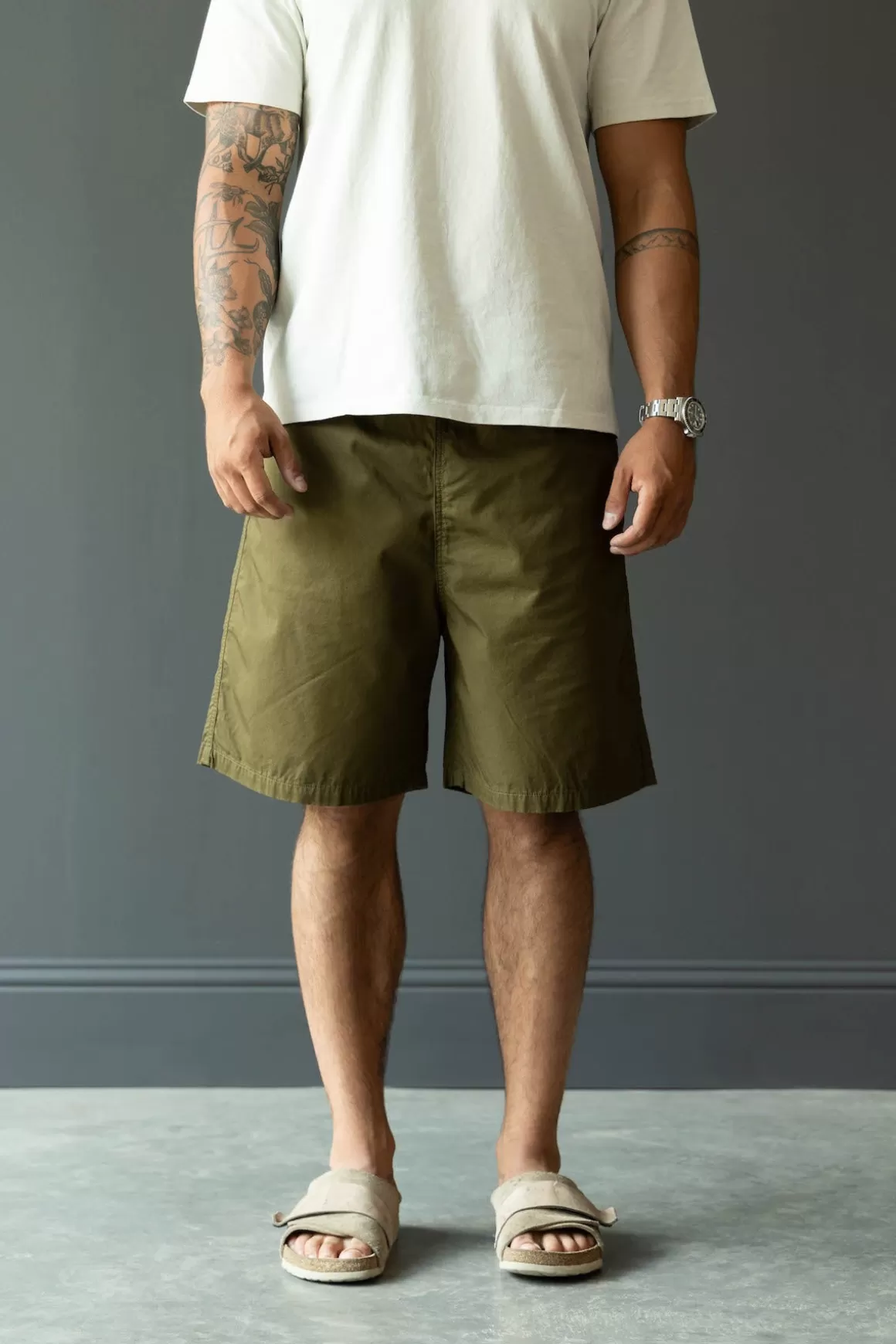 Combed Burberry Easy Short (Rainbowy) - Khaki/Yellow>Kapital Cheap