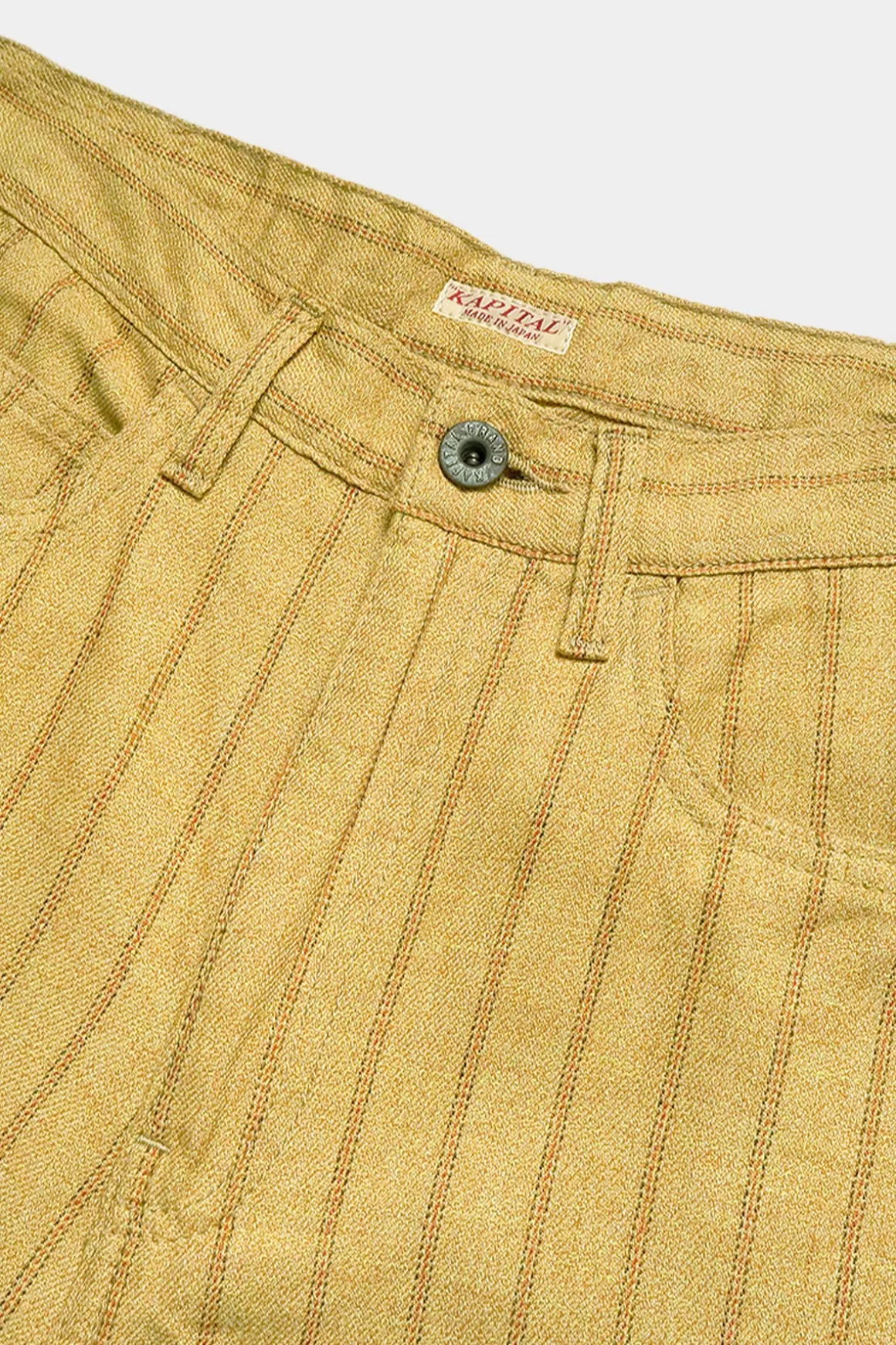 Cotton Linen Gibson Stripe 5P Okabellbo - Gold>Kapital Online