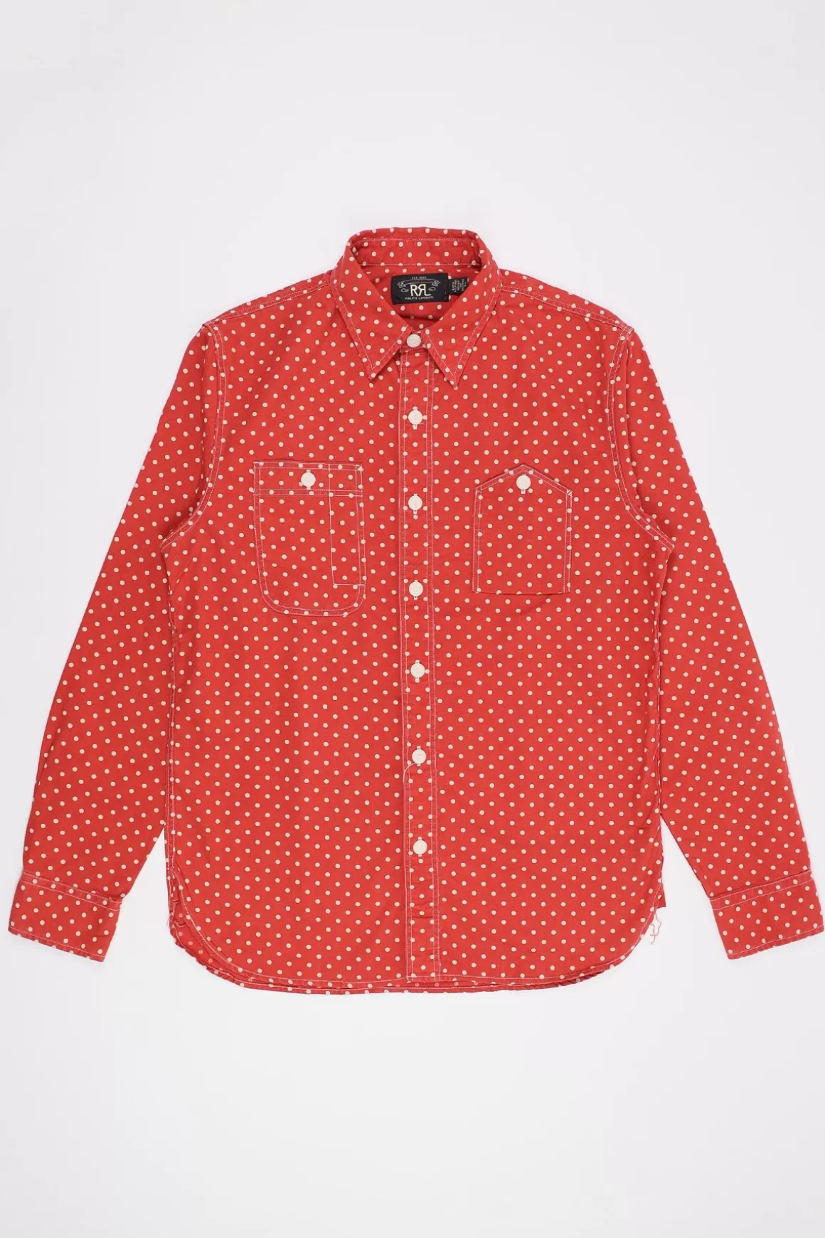 Cotton Plainweave Longsleeve - Red>RRL Best Sale