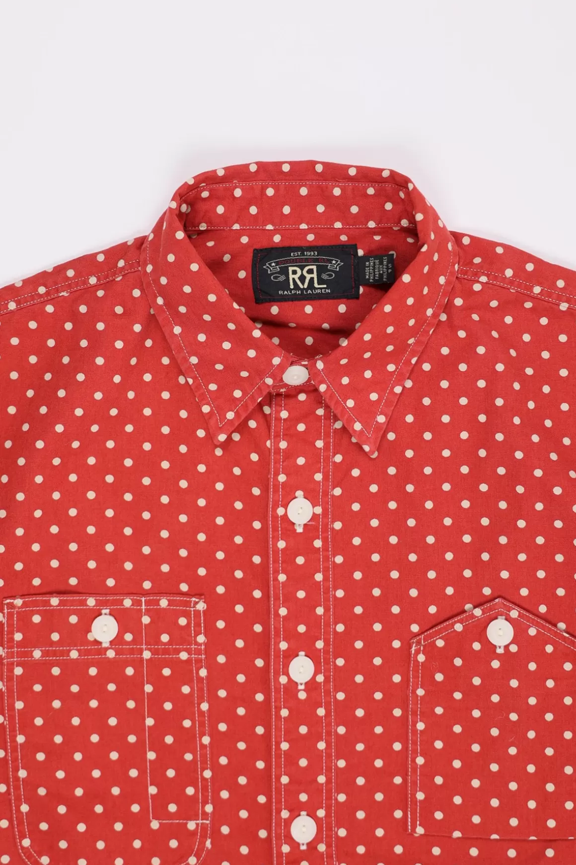 Cotton Plainweave Longsleeve - Red>RRL Best Sale