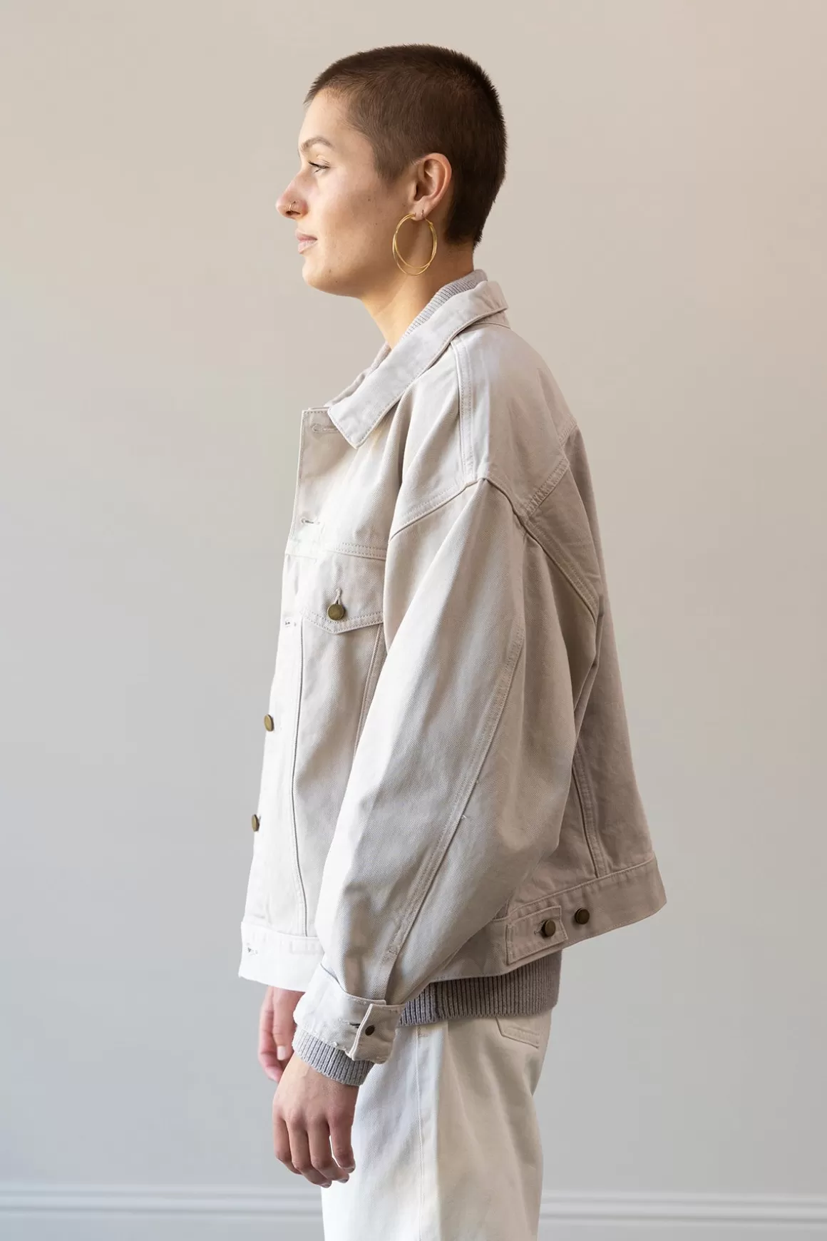 Denim Jacket - Silver Cloud>Fear of God Essentials Discount