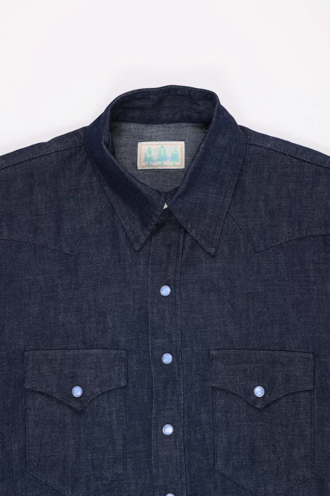 Denim Pearlsnap Shirt - Rinsed Indigo>Wythe New