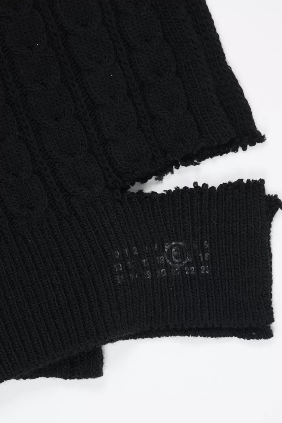 Distressed Scarf - Black>MM6 Maison Margiela Best