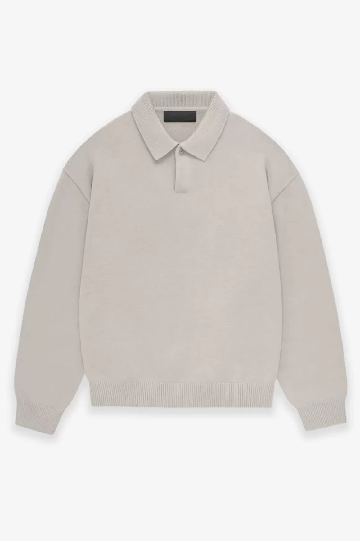 Essentials Knit Polo - Silver Cloud>Fear of God Essentials Online