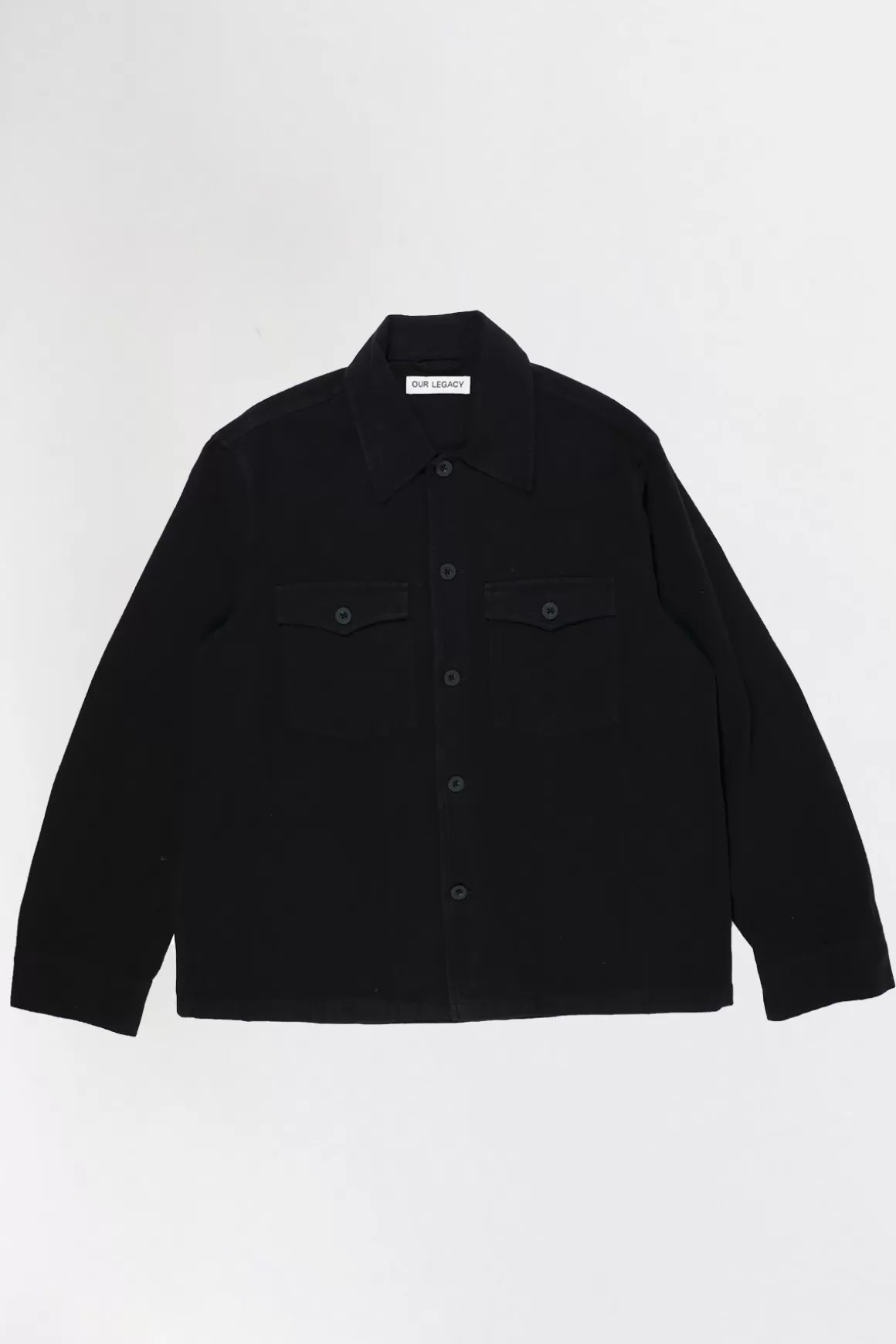 Evening Coach Jacket - Black Brushed Cotton>Our Legacy Shop