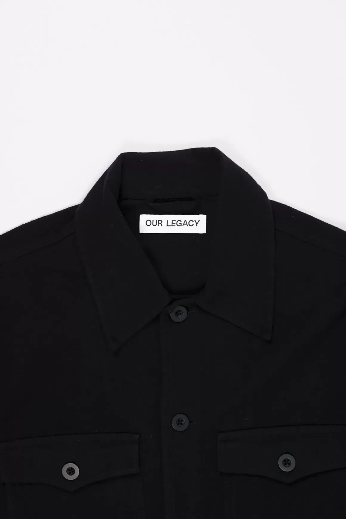 Evening Coach Jacket - Black Brushed Cotton>Our Legacy Shop