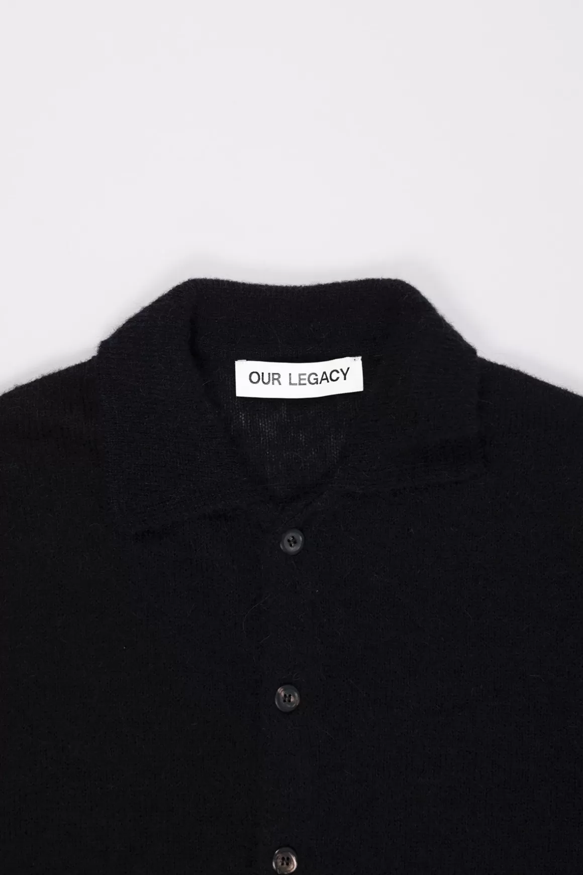 Evening Polo - Black Fuzzy Alpaca>Our Legacy Cheap