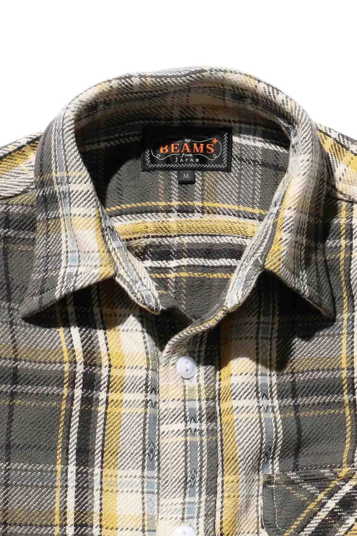 Guide Shirt Dobby Nel Check - Grey>Beams Plus Online