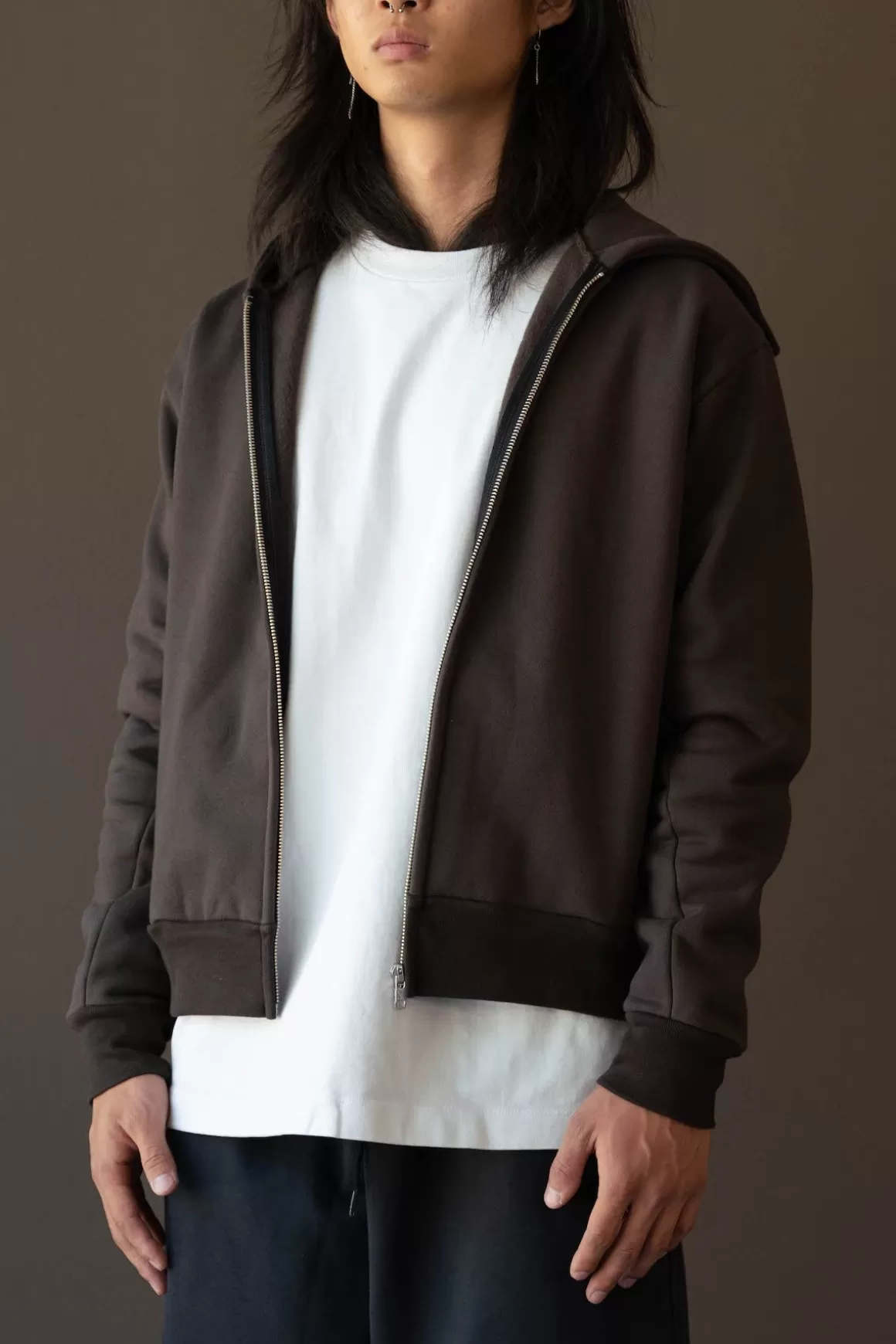 Heavy Zip-Up - Black Mushroom>Lady White Co. Best Sale