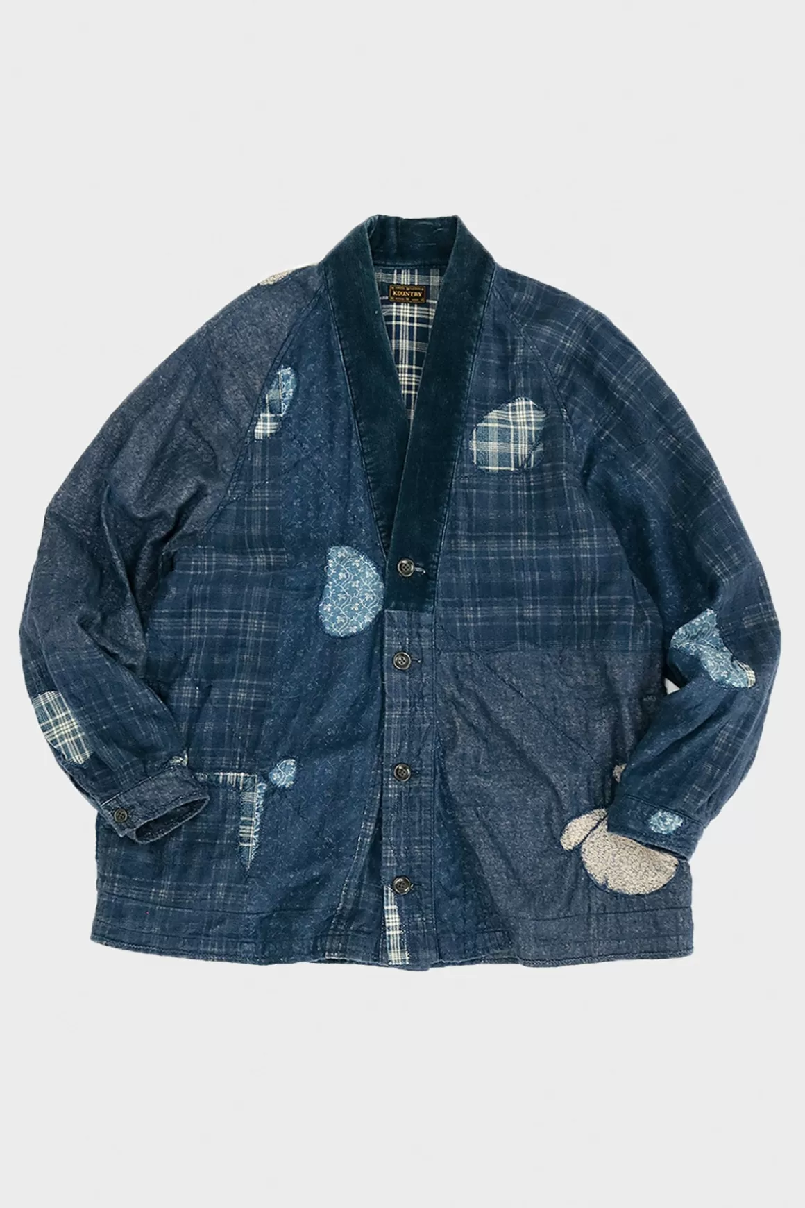 Idg Patchwork Nora-Dot Tiger Juddbhan Shirt - Indigo>Kapital Clearance