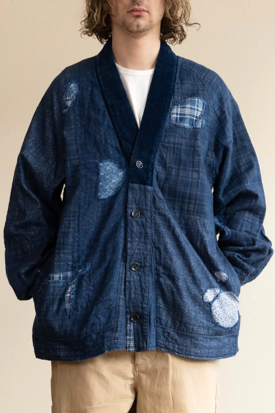 Idg Patchwork Nora-Dot Tiger Juddbhan Shirt - Indigo>Kapital Clearance