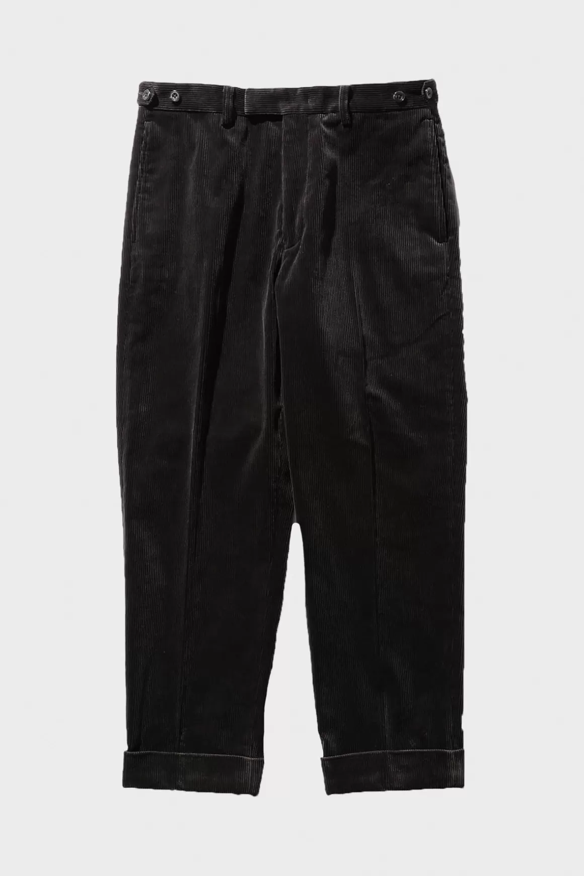 Ivy Trouser Ankle-Cut Corduroy - Charcoal>Beams Plus New