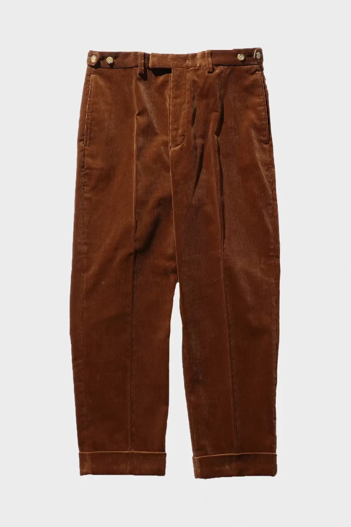 Ivy Trouser Ankle-Cut Corduroy - Golden Brown>Beams Plus Cheap