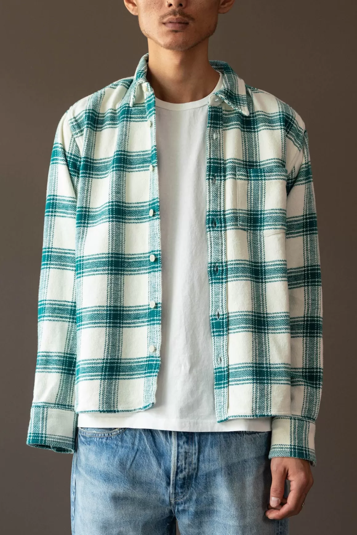 Jewel Plaid Longsleeve - Natural>Corridor Cheap