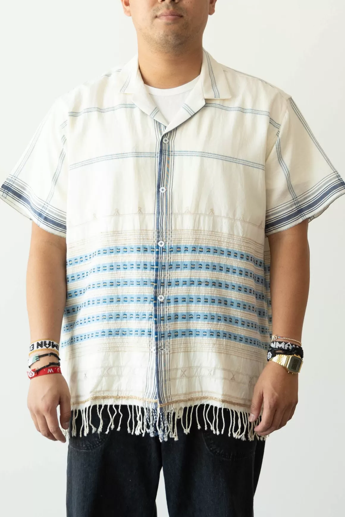 Kutch Scarf Tassle Shirt - Off-White>Harago Outlet