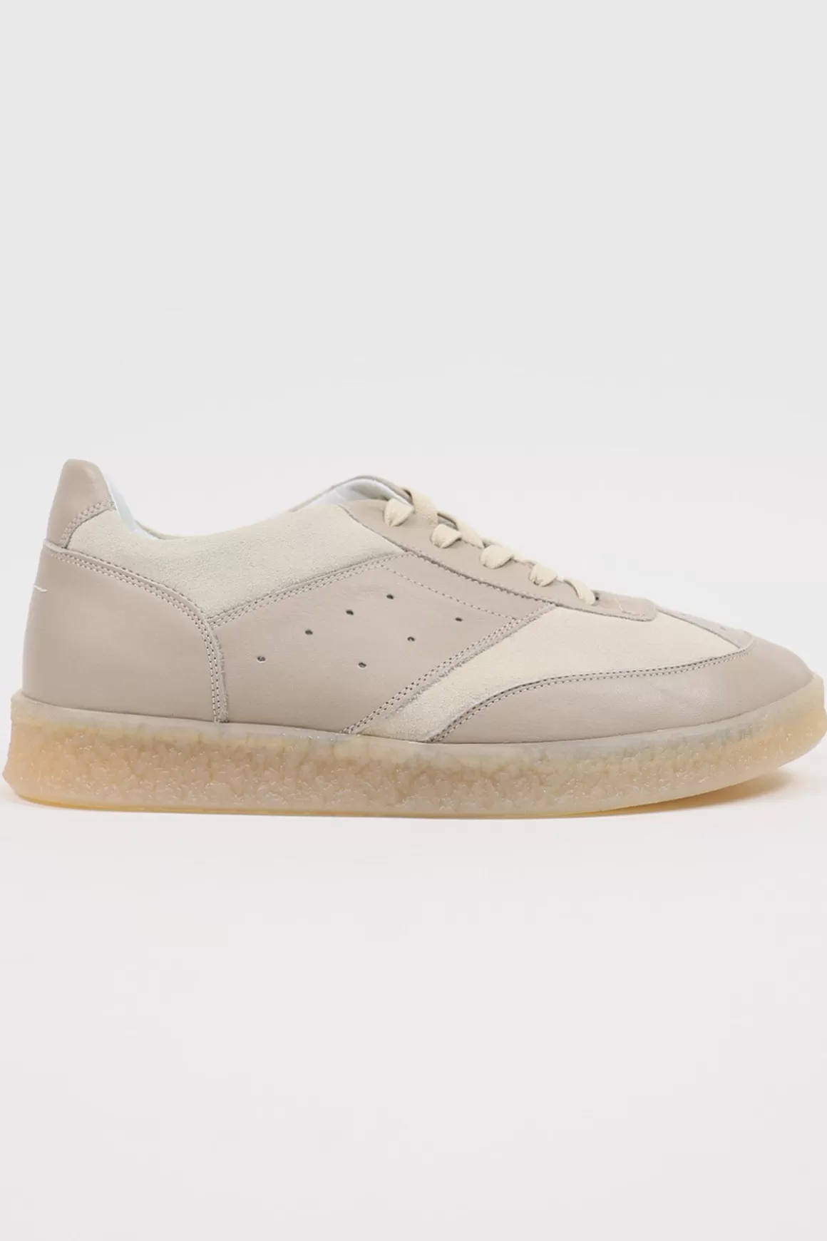 Leather 6 Court Sneakers - Gray>MM6 Maison Margiela Cheap