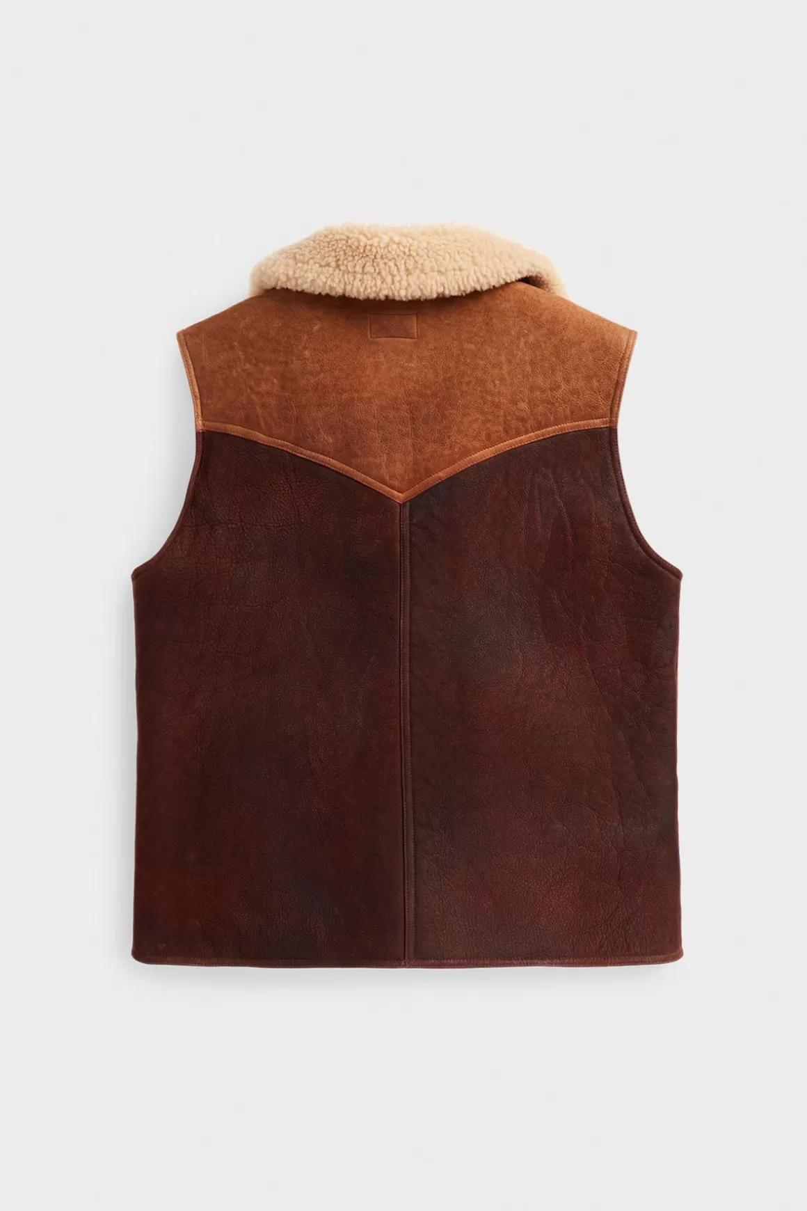 Leather Vest - Brown>RRL Online