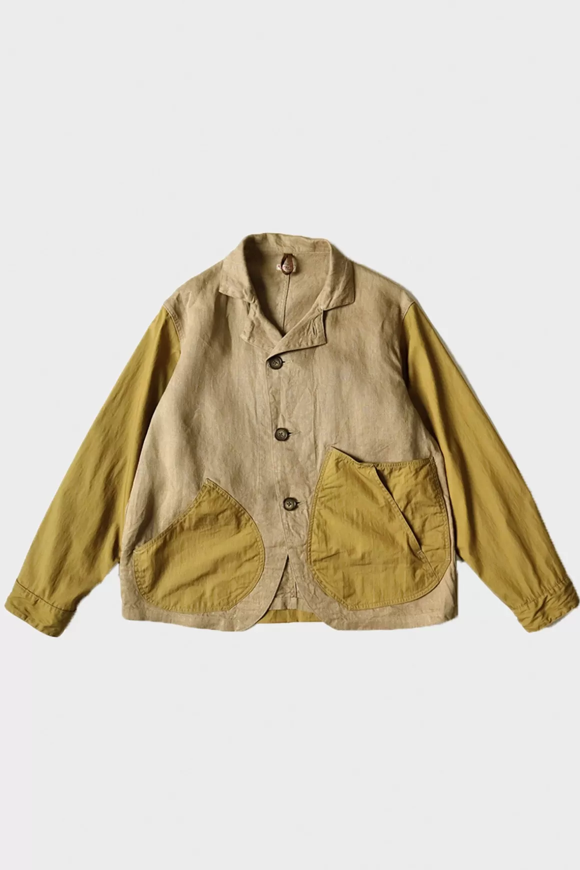 Linen Chino Cloth X Gabardine Ringoman Coverall - Beige>Kapital Best Sale