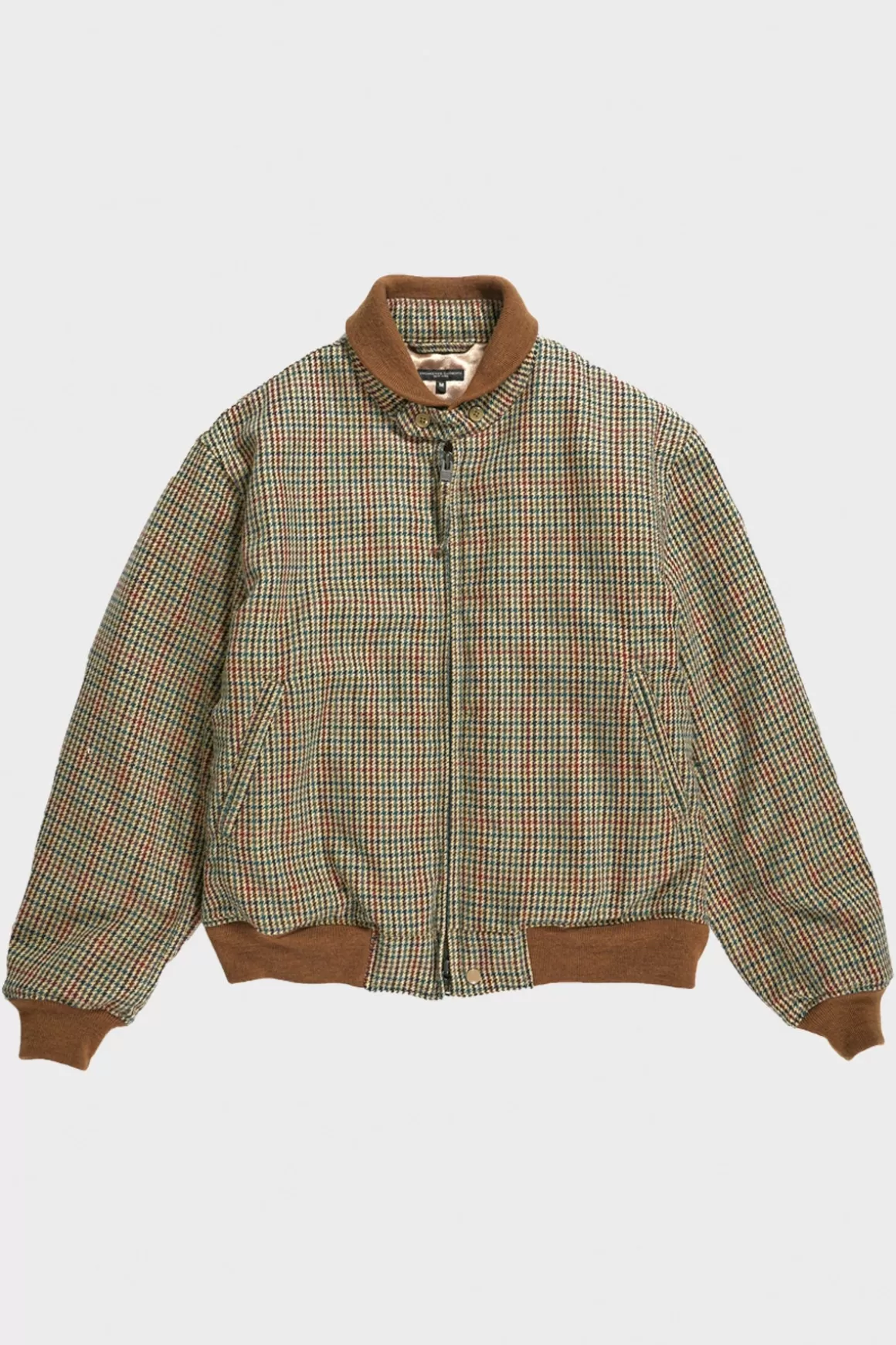 Ll Jacket - Khaki Acrylic Wool Gunclub Check>Engineered Garments Sale