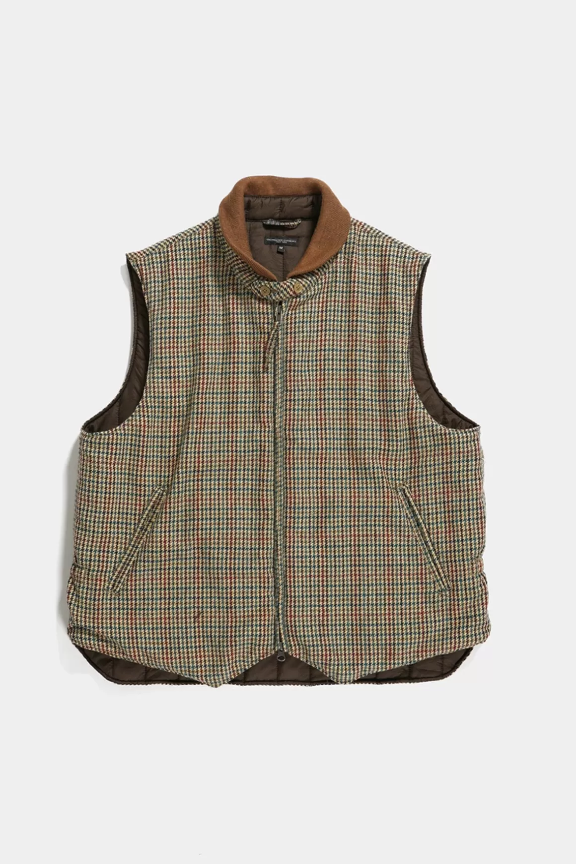 Ll Vest - Khaki Acrylic Wool Gunclub Check>Engineered Garments Sale