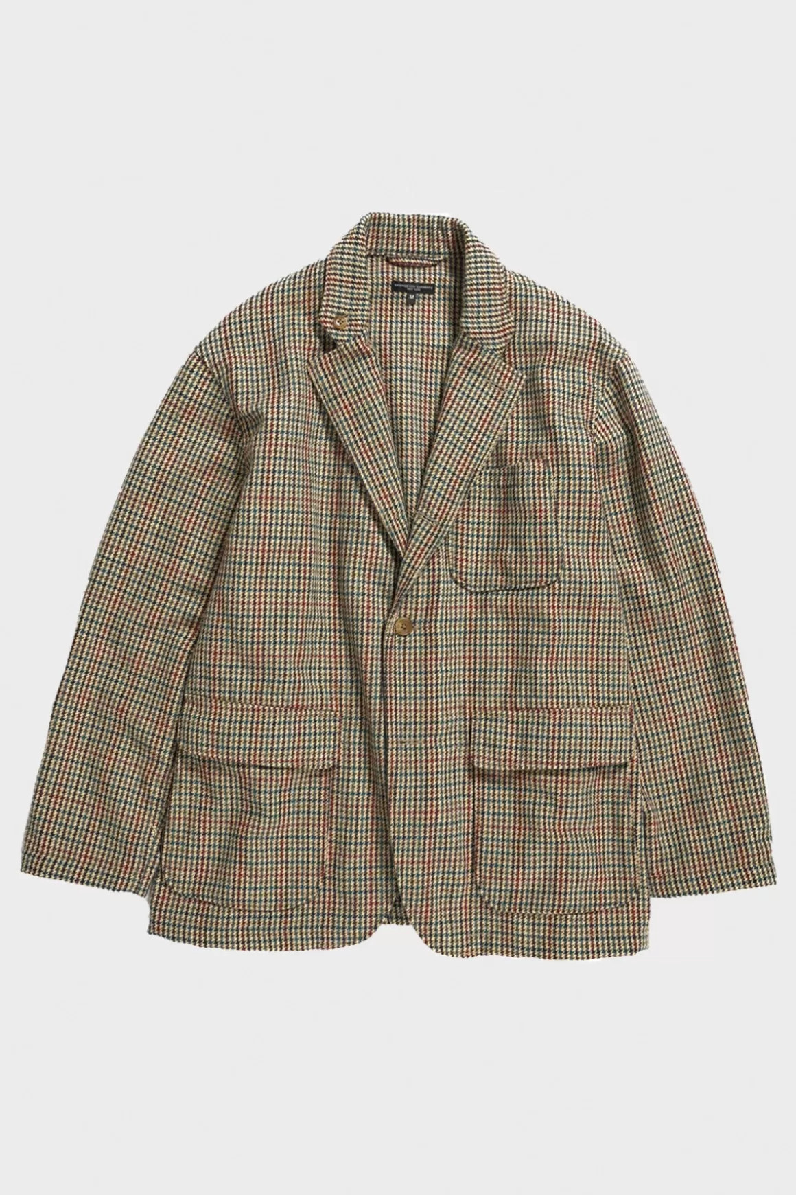 Loiter Jacket - Khaki Acrylic Wool Gunclub Check>Engineered Garments Cheap