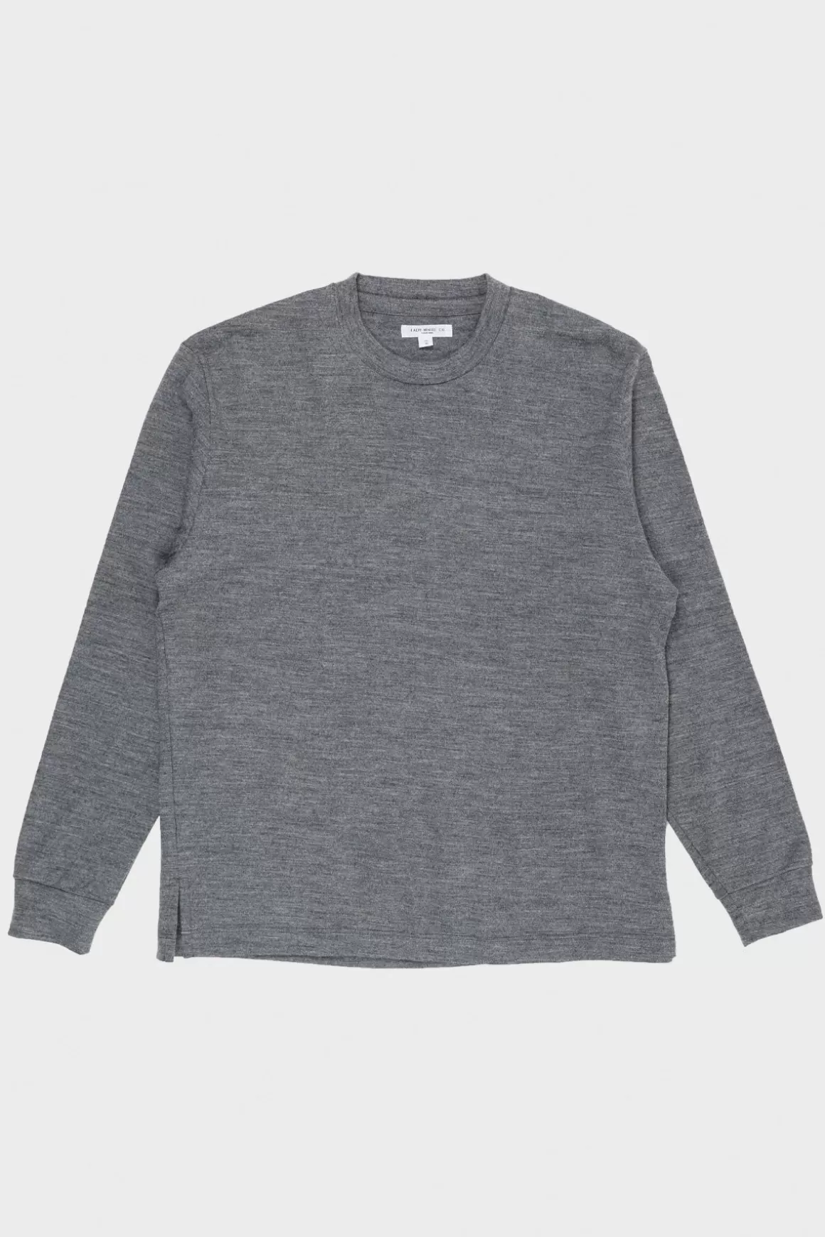 Long Sleeve Wool Tee - Heather Grey>Lady White Co. Flash Sale